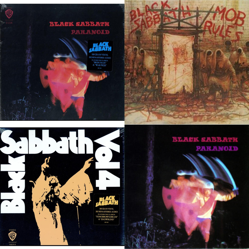 Vol. 4 (180G) & Paranoid (180G) & Paranoid & Mob Rules (Deluxe/2LP)