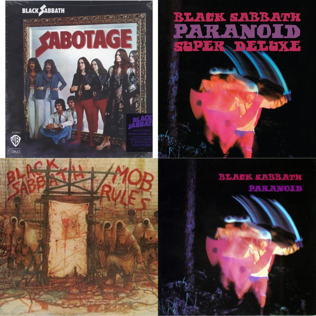 Black Sabbath - Sabotage (180G) & Paranoid & Paranoid (Deluxe Edition) & Mob Rules (Deluxe/2LP)