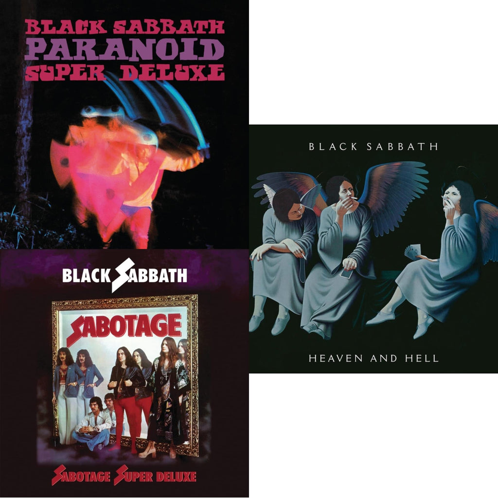 Black Sabbath - Sabotage (Super Deluxe Edition/4LP/7Inch) & Paranoid (Deluxe Edition) & Heaven & Hell (Deluxe/2LP)