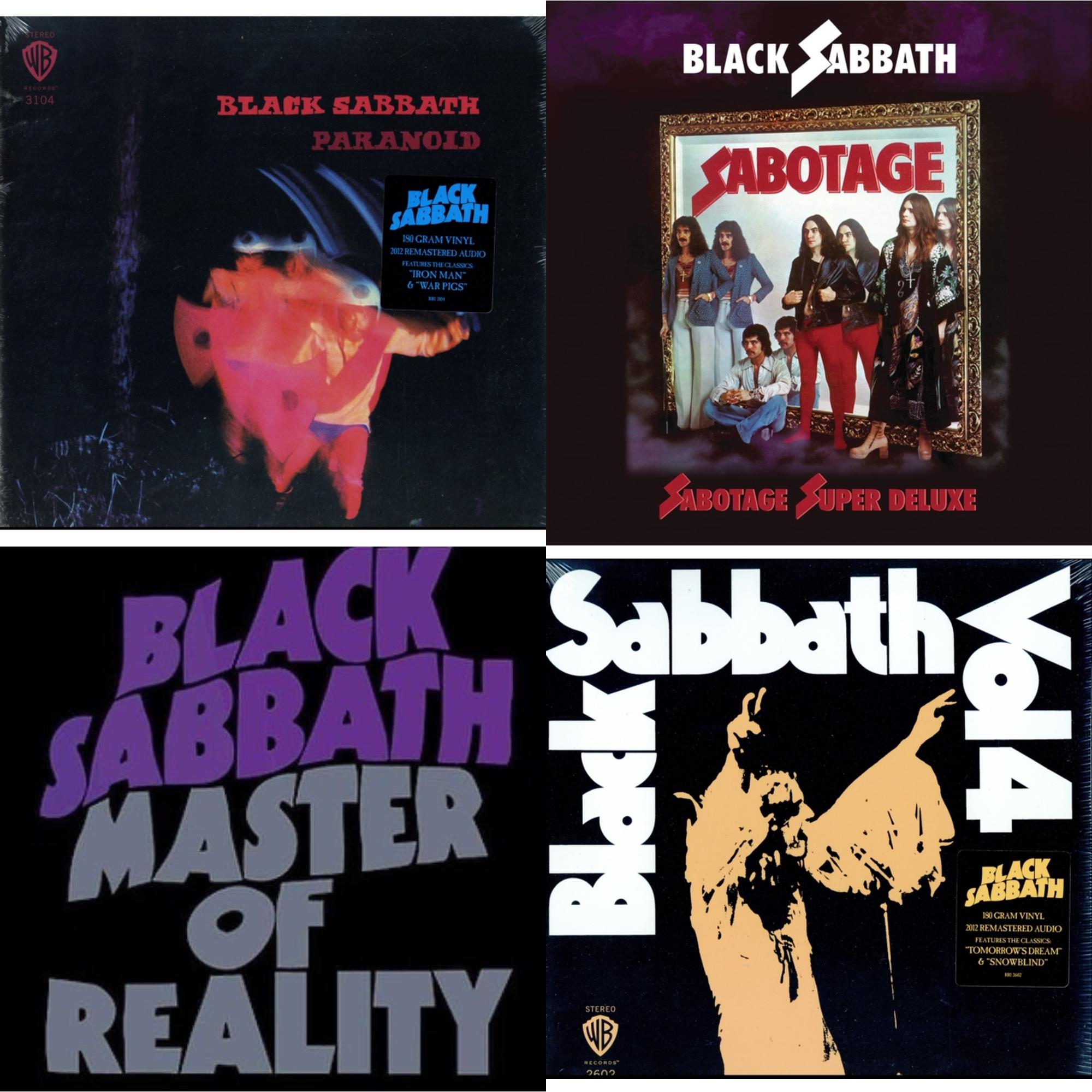 Vol. 4 (180G) & Paranoid (180G) & Master Of Reality & Sabotage (Super Deluxe Edition/4LP/7Inch)