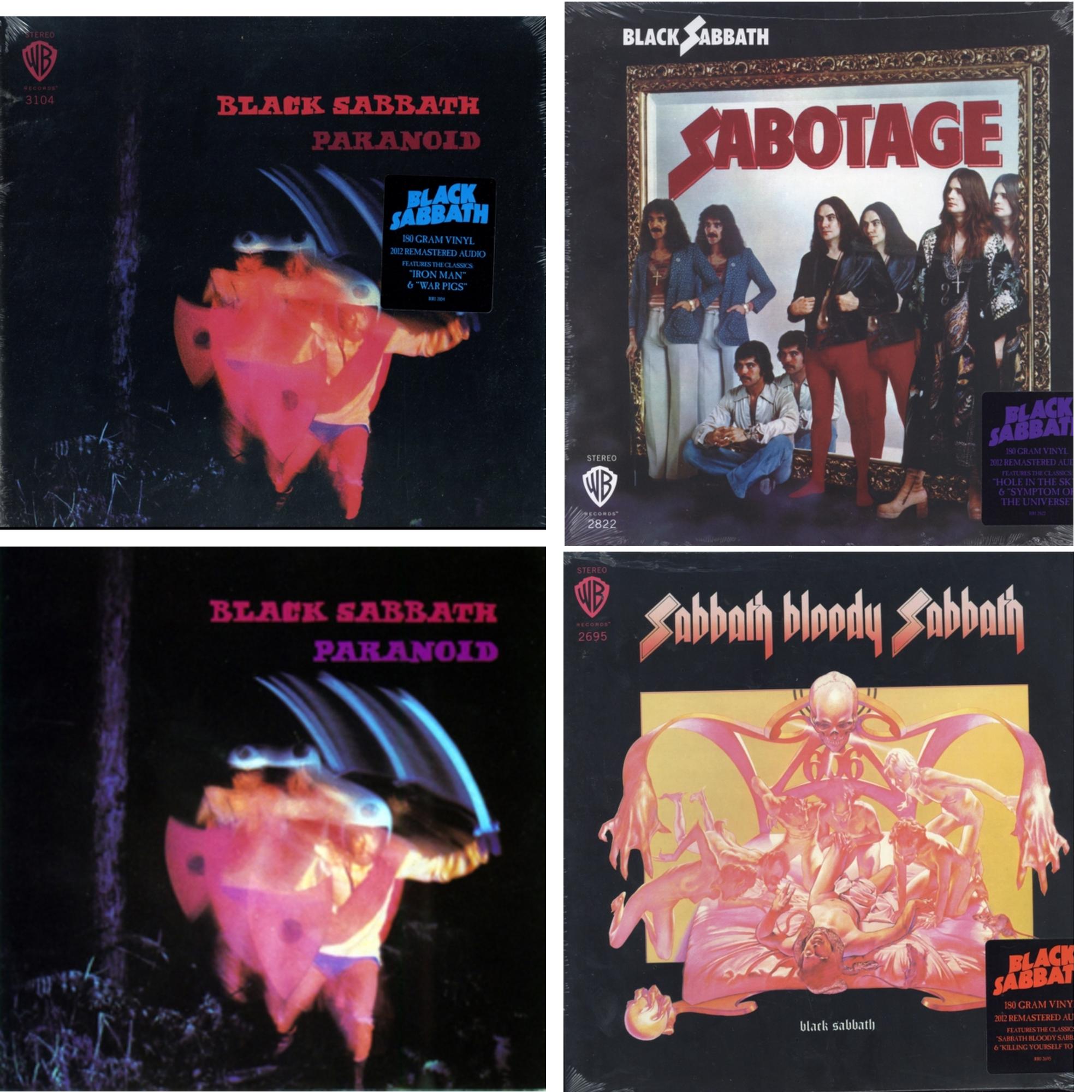 Sabotage (180G) & Sabbath Bloody Sabbath (180G) & Paranoid (180G) & Paranoid