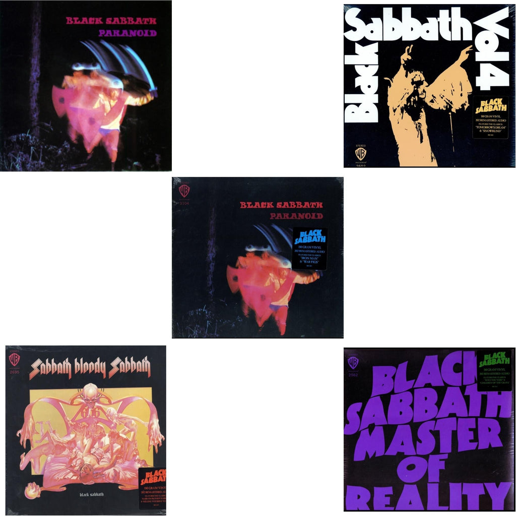Vol. 4 (180G) & Sabbath Bloody Sabbath (180G) & Paranoid (180G) & Master Of Reality (180G) & Paranoid