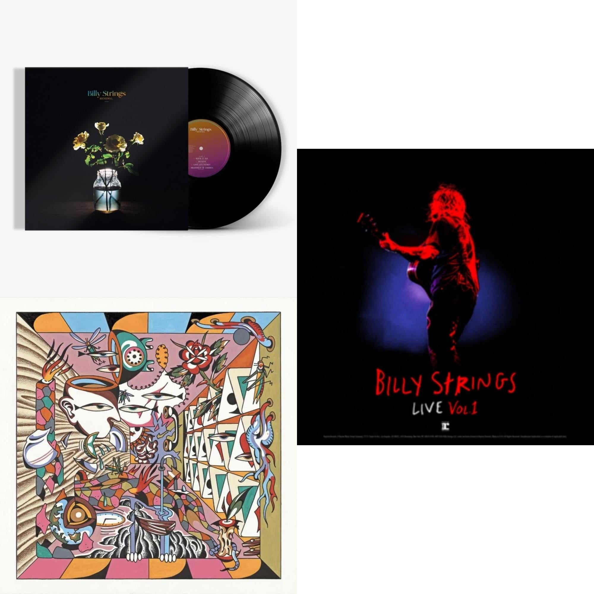Billy Strings Live: Vol. 1 (180G/2LP) & Home (2LP) & Renewal (2LP/180G)