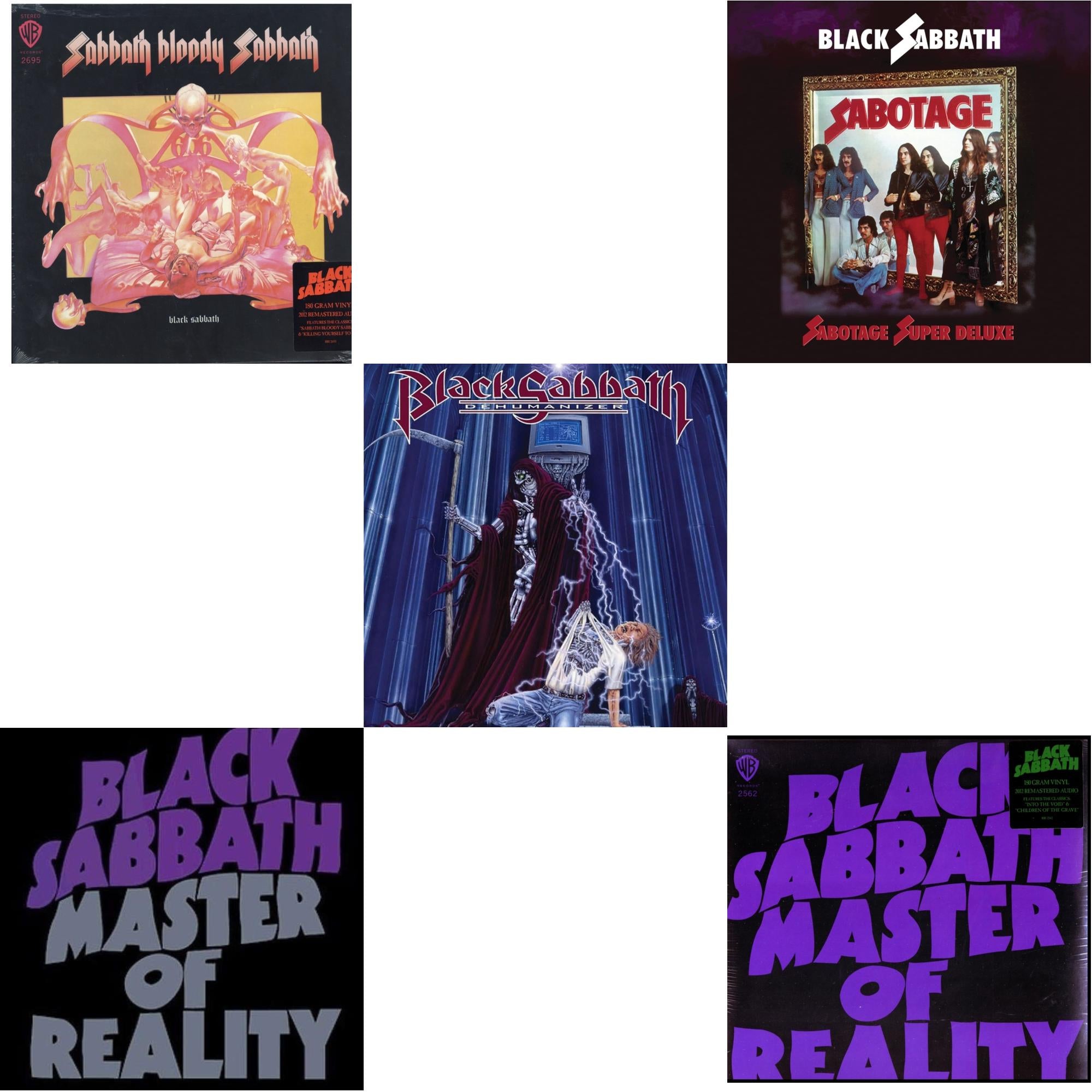 Sabbath Bloody Sabbath (180G) & Master Of Reality (180G) & Master Of Reality & Sabotage (Super Deluxe Edition/4LP/7Inch) & Dehumanizer (Deluxe Edition/2LP) (Rocktober)