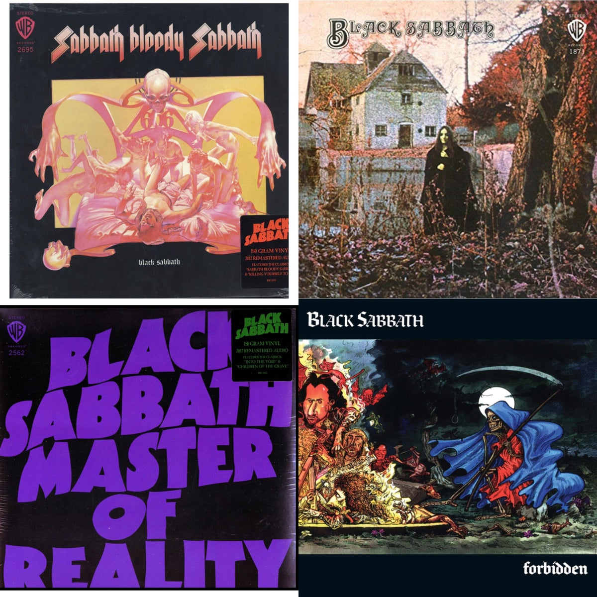 Sabbath Bloody Sabbath (180G) & Black Sabbath (180G) & Master Of Reality (180G) & Forbidden (2024 Tony Iommi Remix)