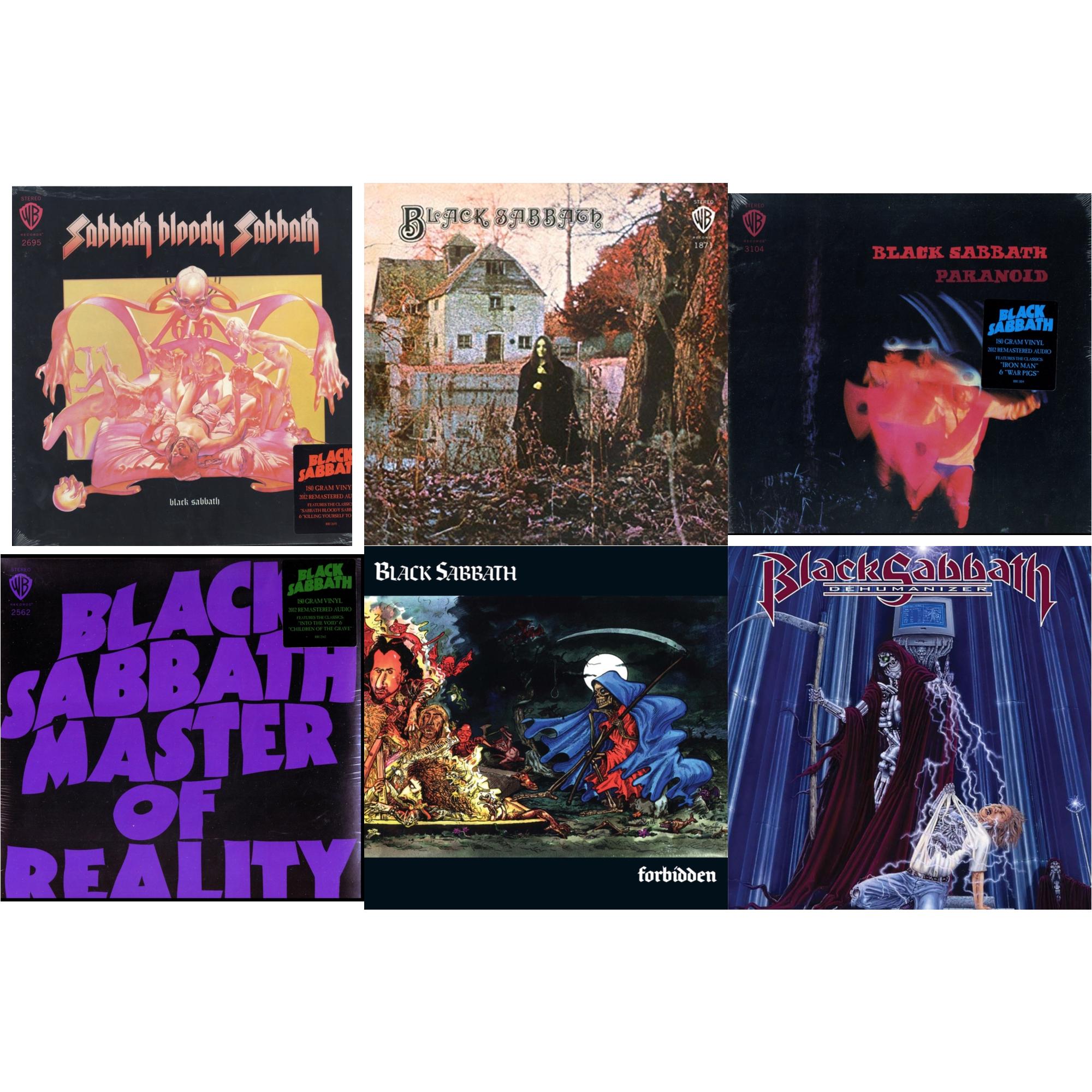 Sabbath Bloody Sabbath (180G) & Black Sabbath (180G) & Paranoid (180G) & Master Of Reality (180G) & Forbidden (2024 Tony Iommi Remix) & Dehumanizer (Deluxe Edition/2LP) (Rocktober)