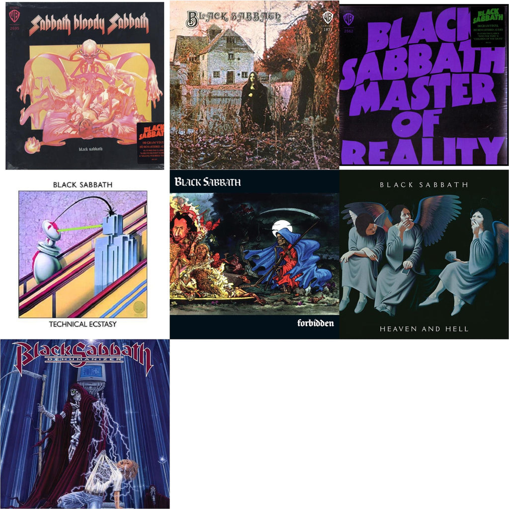Sabbath Bloody Sabbath (180G) & Black Sabbath (180G) & Master Of Reality (180G) & Technical Ecstasy & Forbidden (2024 Tony Iommi Remix) & Heaven & Hell (Deluxe/2LP) & Dehumanizer (Deluxe Edition/2LP) (Rocktober)