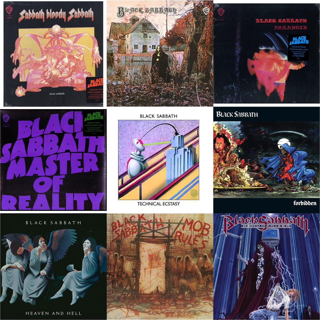 Sabbath Bloody Sabbath (180G) & Black Sabbath (180G) & Paranoid (180G) & Master Of Reality (180G) & Technical Ecstasy & Forbidden (2024 Tony Iommi Remix) & Heaven & Hell (Deluxe/2LP) & Mob Rules (Deluxe/2LP) & Dehumanizer (Deluxe Edition/2LP) (Rocktober)