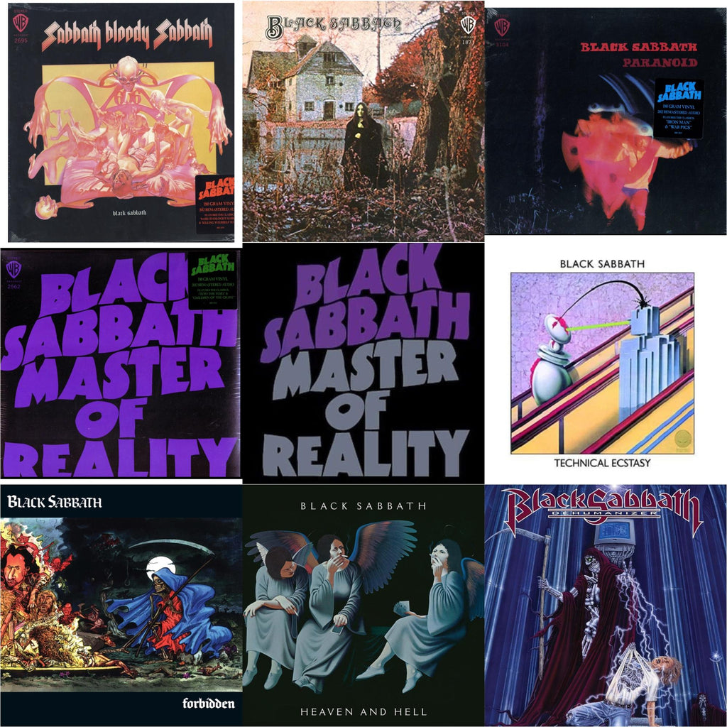 Sabbath Bloody Sabbath (180G) & Black Sabbath (180G) & Paranoid (180G) & Master Of Reality (180G) & Master Of Reality & Technical Ecstasy & Forbidden (2024 Tony Iommi Remix) & Heaven & Hell (Deluxe/2LP) & Dehumanizer (Deluxe Edition/2LP) (Rocktober)