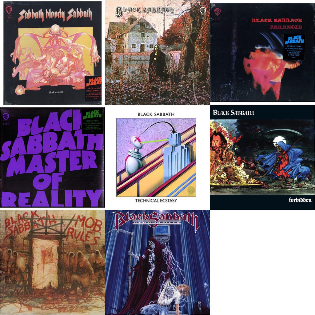 Sabbath Bloody Sabbath (180G) & Black Sabbath (180G) & Paranoid (180G) & Master Of Reality (180G) & Technical Ecstasy & Forbidden (2024 Tony Iommi Remix) & Mob Rules (Deluxe/2LP) & Dehumanizer (Deluxe Edition/2LP) (Rocktober)