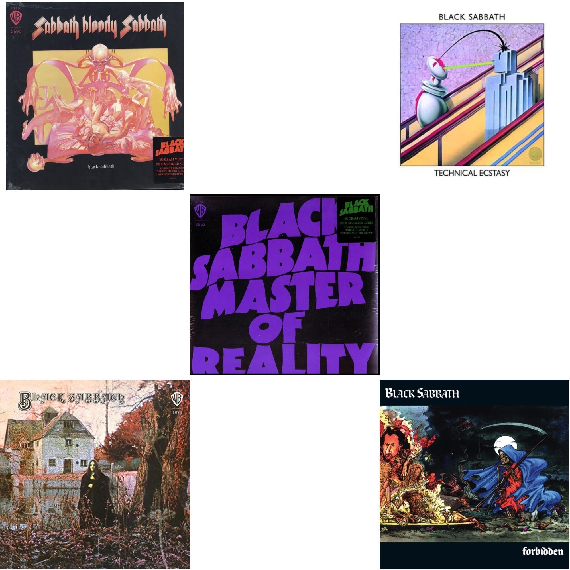 Sabbath Bloody Sabbath (180G) & Black Sabbath (180G) & Master Of Reality (180G) & Technical Ecstasy & Forbidden (2024 Tony Iommi Remix)