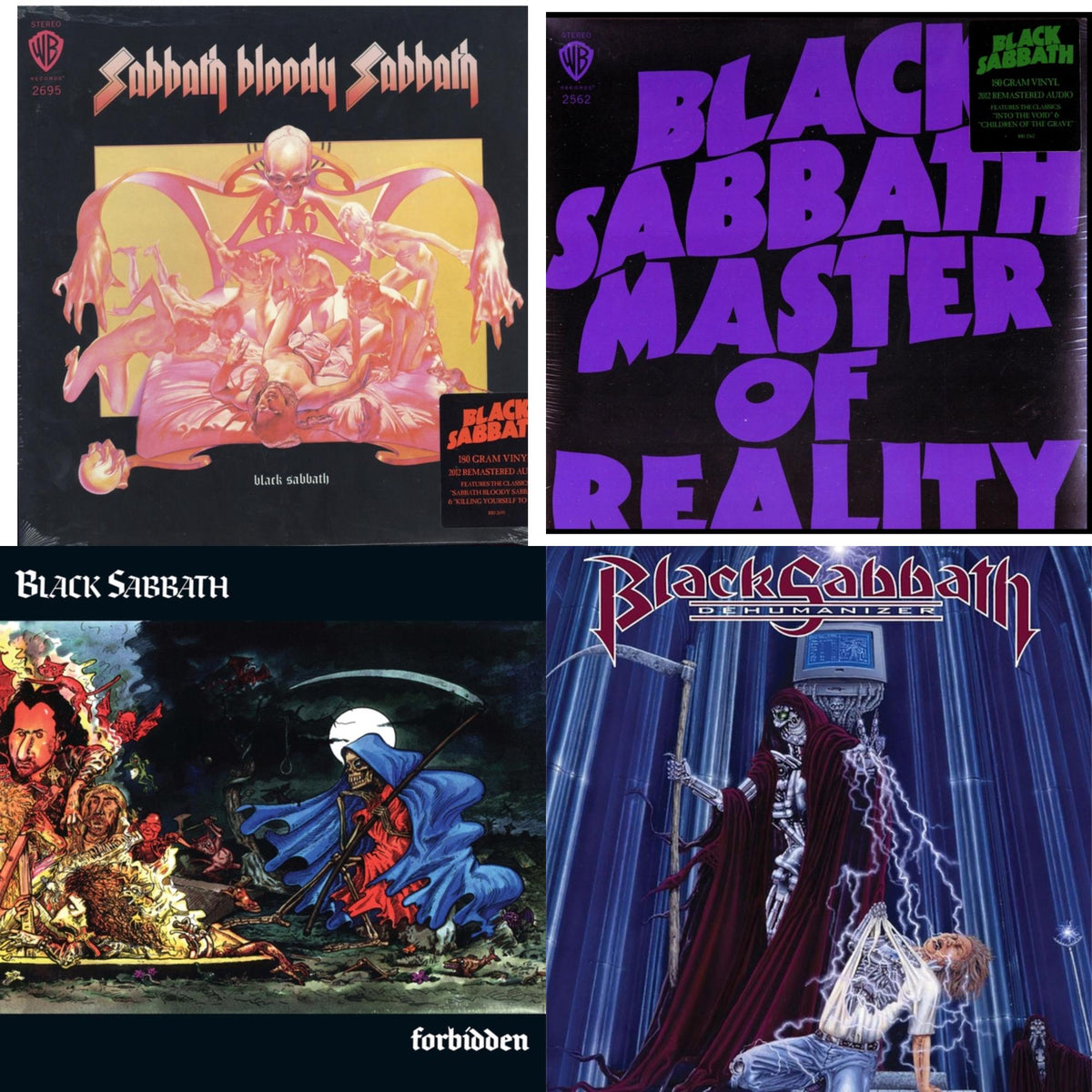 Sabbath Bloody Sabbath (180G) & Master Of Reality (180G) & Forbidden (2024 Tony Iommi Remix) & Dehumanizer (Deluxe Edition/2LP) (Rocktober)