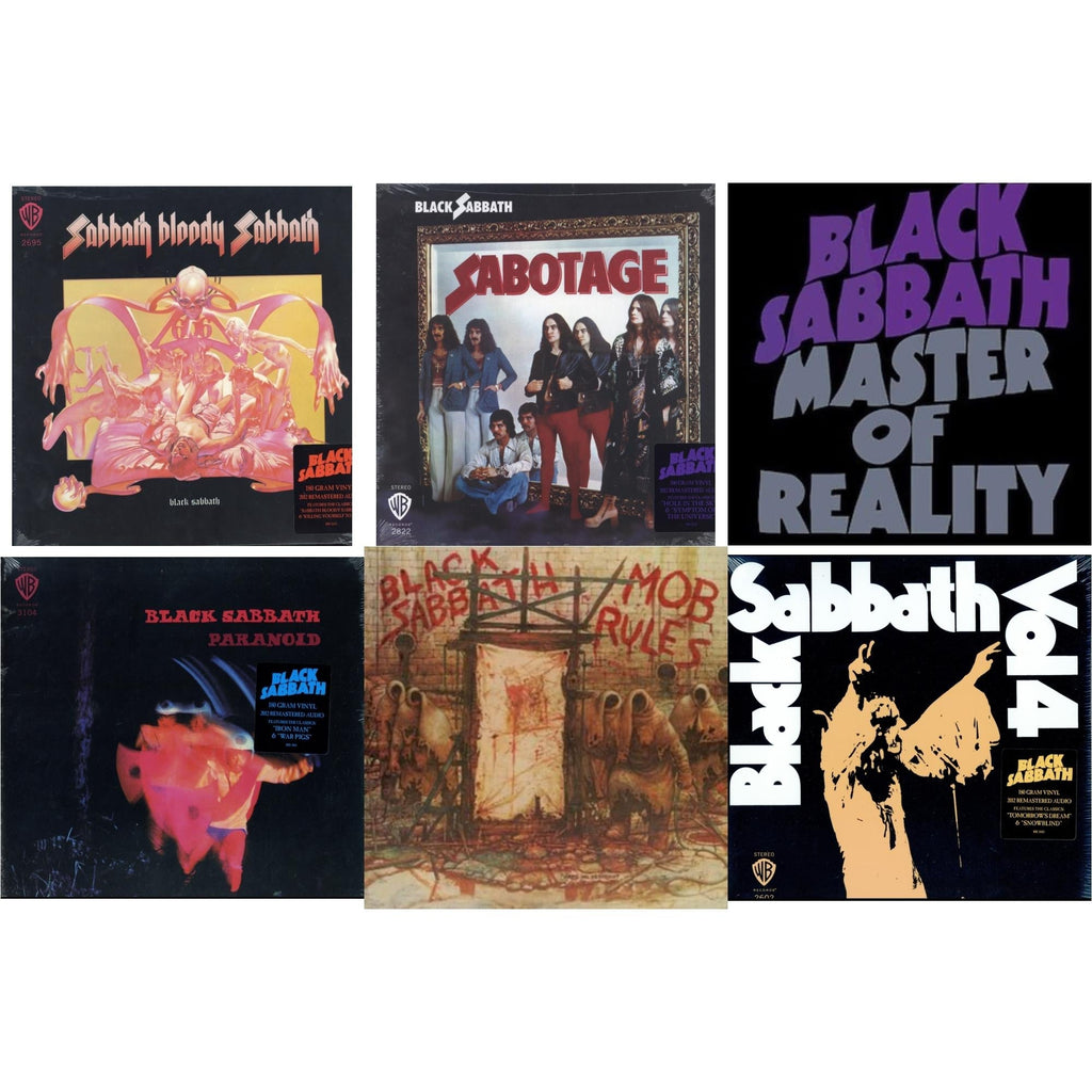 Sabotage (180G) & Vol. 4 (180G) & Sabbath Bloody Sabbath (180G) & Paranoid (180G) & Master Of Reality & Mob Rules (Deluxe/2LP)