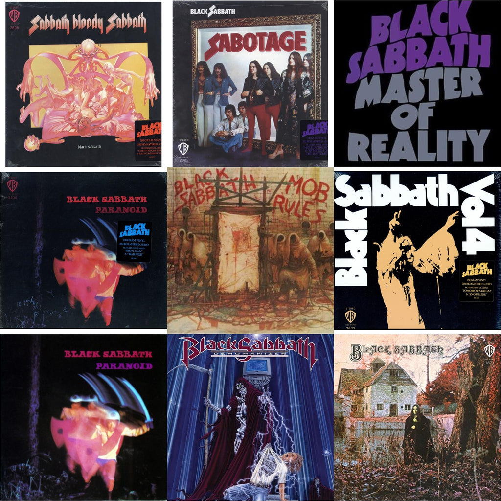 Sabotage (180G) & Vol. 4 (180G) & Sabbath Bloody Sabbath (180G) & Black Sabbath (180G) & Paranoid (180G) & Paranoid & Master Of Reality & Mob Rules (Deluxe/2LP) & Dehumanizer (Deluxe Edition/2LP) (Rocktober)