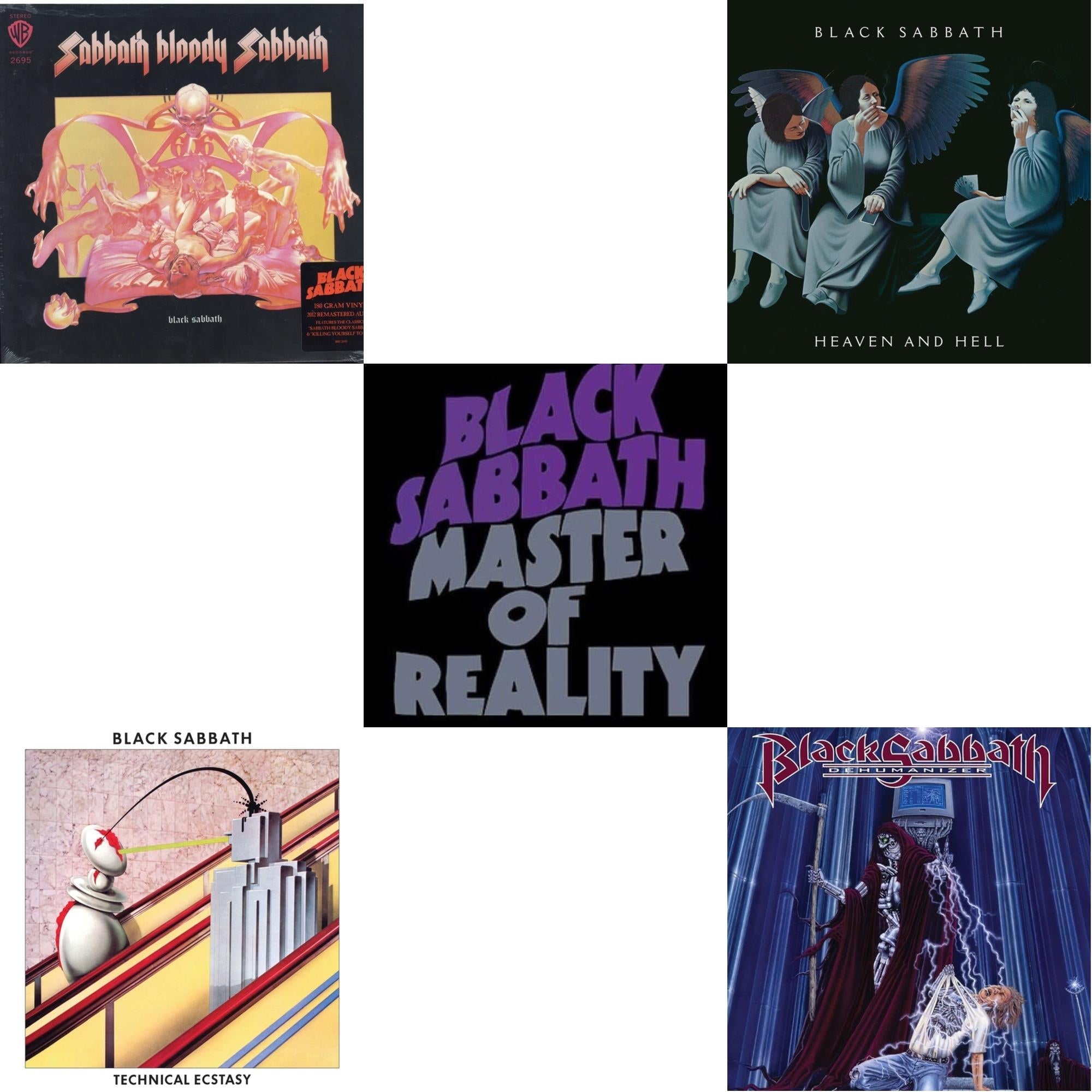 Sabbath Bloody Sabbath (180G) & Master Of Reality & Technical Ecstasy (Super Deluxe Edition/5LP) & Heaven & Hell (Deluxe/2LP) & Dehumanizer (Deluxe Edition/2LP) (Rocktober)