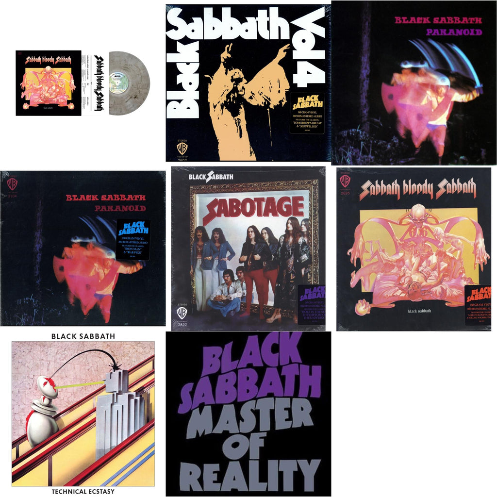 Black Sabbath - Sabbath Bloody Sabbath (Smoky LP Vinyl) (Syeor) & Vol. 4 (180G) & Paranoid & Paranoid (180G) & Sabotage (180G) & Sabbath Bloody Sabbath (180G) & Technical Ecstasy (Super Deluxe Edition/5LP) & Master Of Reality
