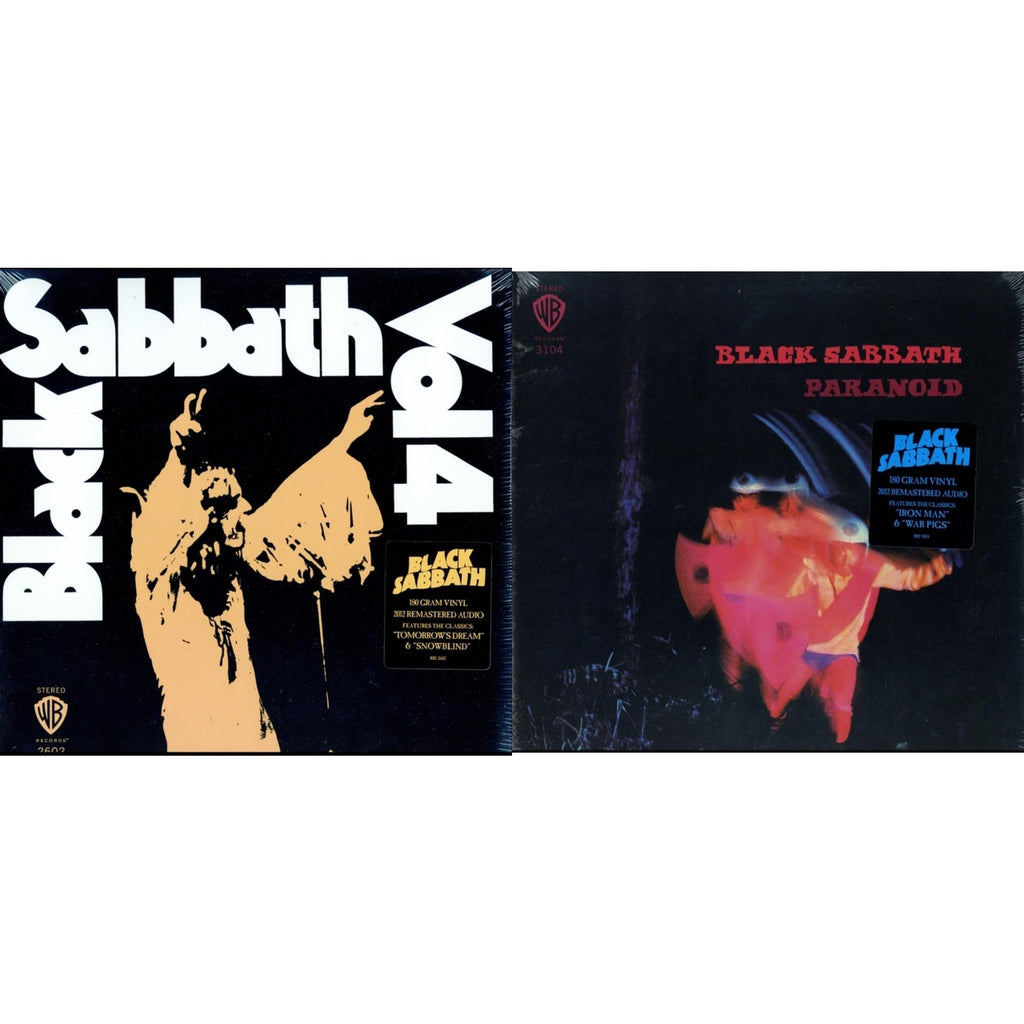 Black Sabbath - Vol. 4 (180G) & Paranoid (180G) - LP Vinyl Bundle