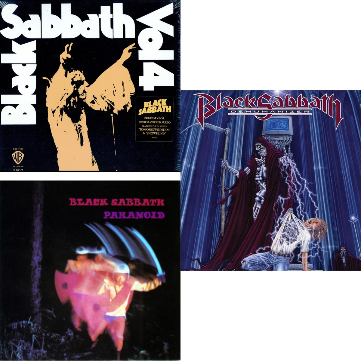 Vol. 4 (180G) & Paranoid & Dehumanizer (Deluxe Edition/2LP) (Rocktober)