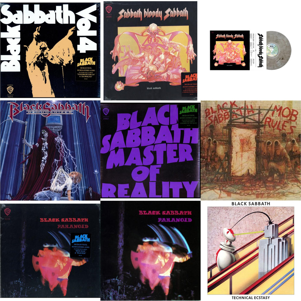 Black Sabbath - Vol. 4 (180G) & Sabbath Bloody Sabbath (180G) & Sabbath Bloody Sabbath (Smoky LP Vinyl) (Syeor) & Dehumanizer (Deluxe Edition/2LP) (Rocktober) & Master Of Reality (180G) & Mob Rules (Deluxe/2LP) & Paranoid (180G) & Paranoid &