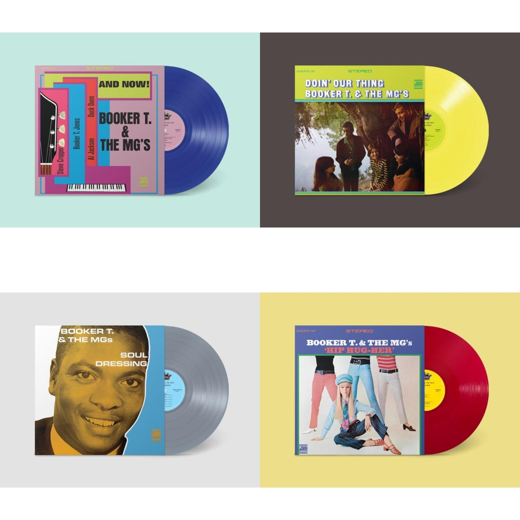 Booker T & The Mgs - And Now (Dark Blue LP Vinyl) (Ams Exclusive) & Doin Our Thing (Yellow LP Vinyl) (Ams Exclusive) & Soul Dressing (Grey LP Vinyl) (Ams Exclusive) & Hip Hug-Her (Apple Red LP Vinyl) (Ams Exclusive)