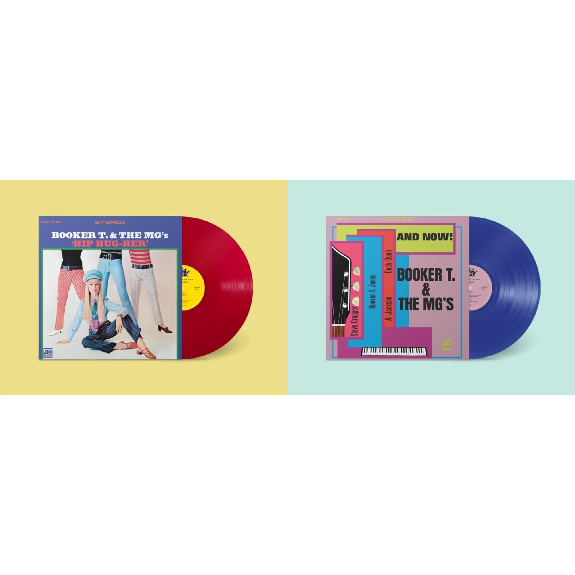 Booker T & The Mgs - Hip Hug-Her (Apple Red LP Vinyl) (Ams Exclusive) & And Now (Dark Blue LP Vinyl) (Ams Exclusive)