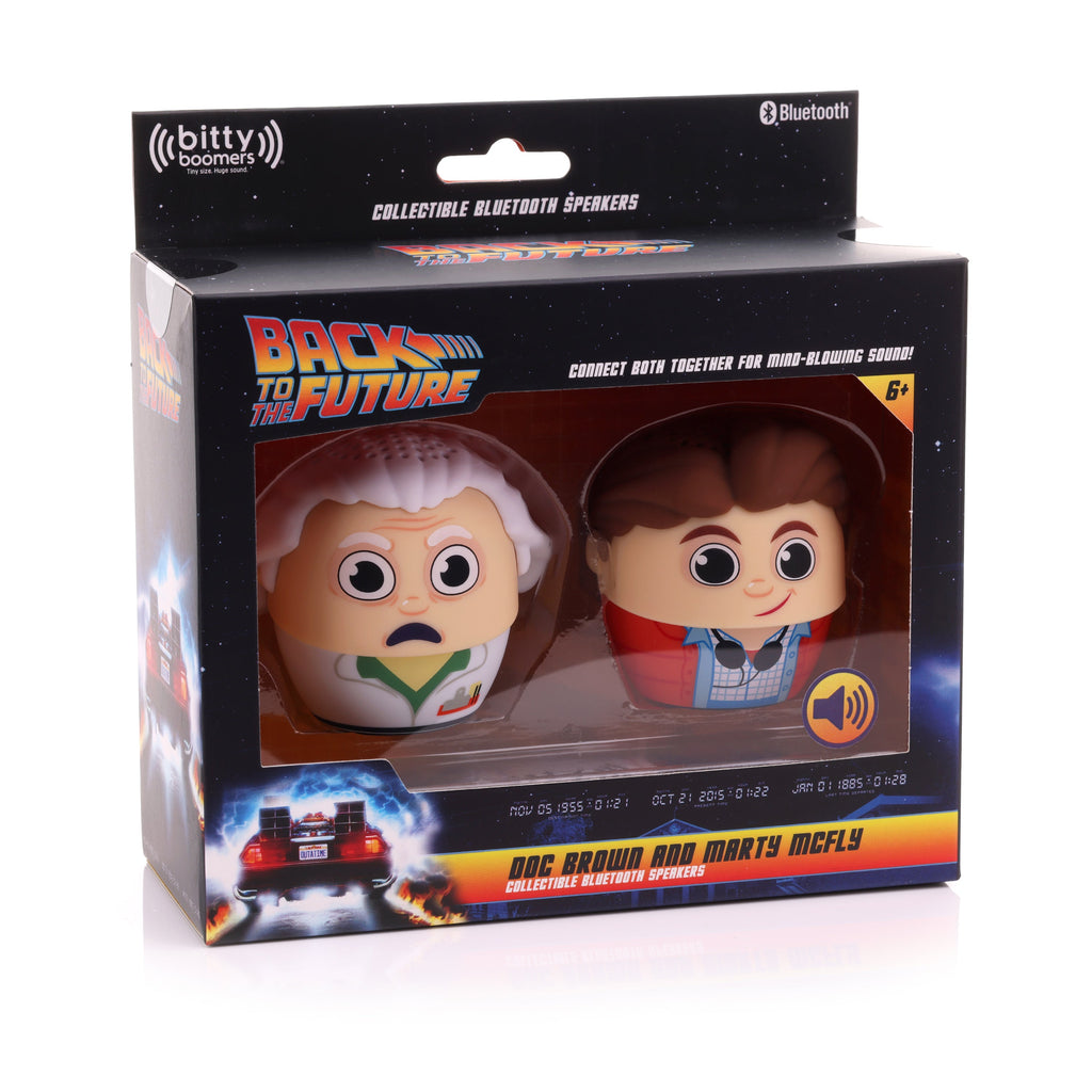 Doc & Marty 2 Pack - Back to the Future Bitty Boomers Portable Bluetooth Speaker