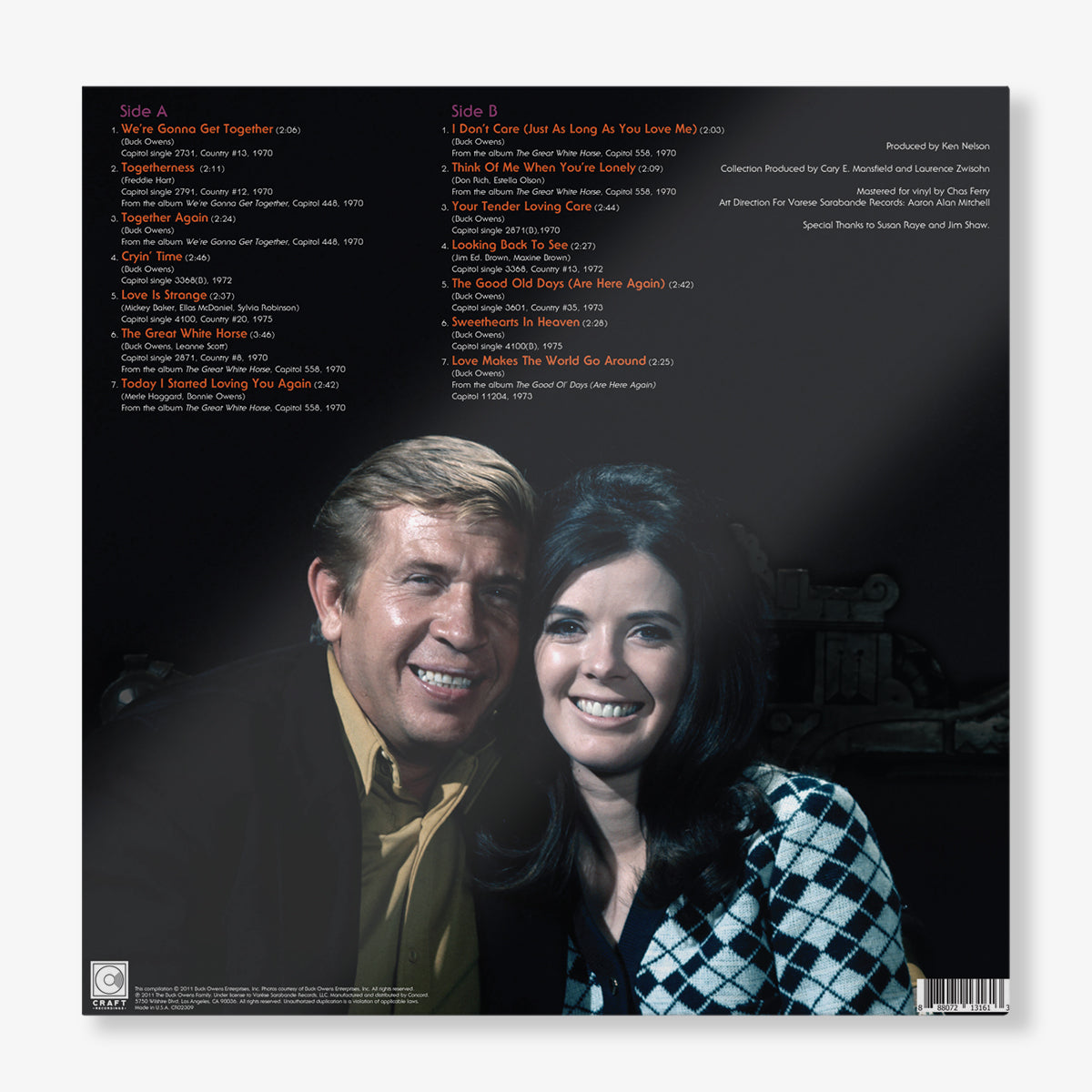 The Very Best of Buck Owens & Susan Raye Vinyl Record