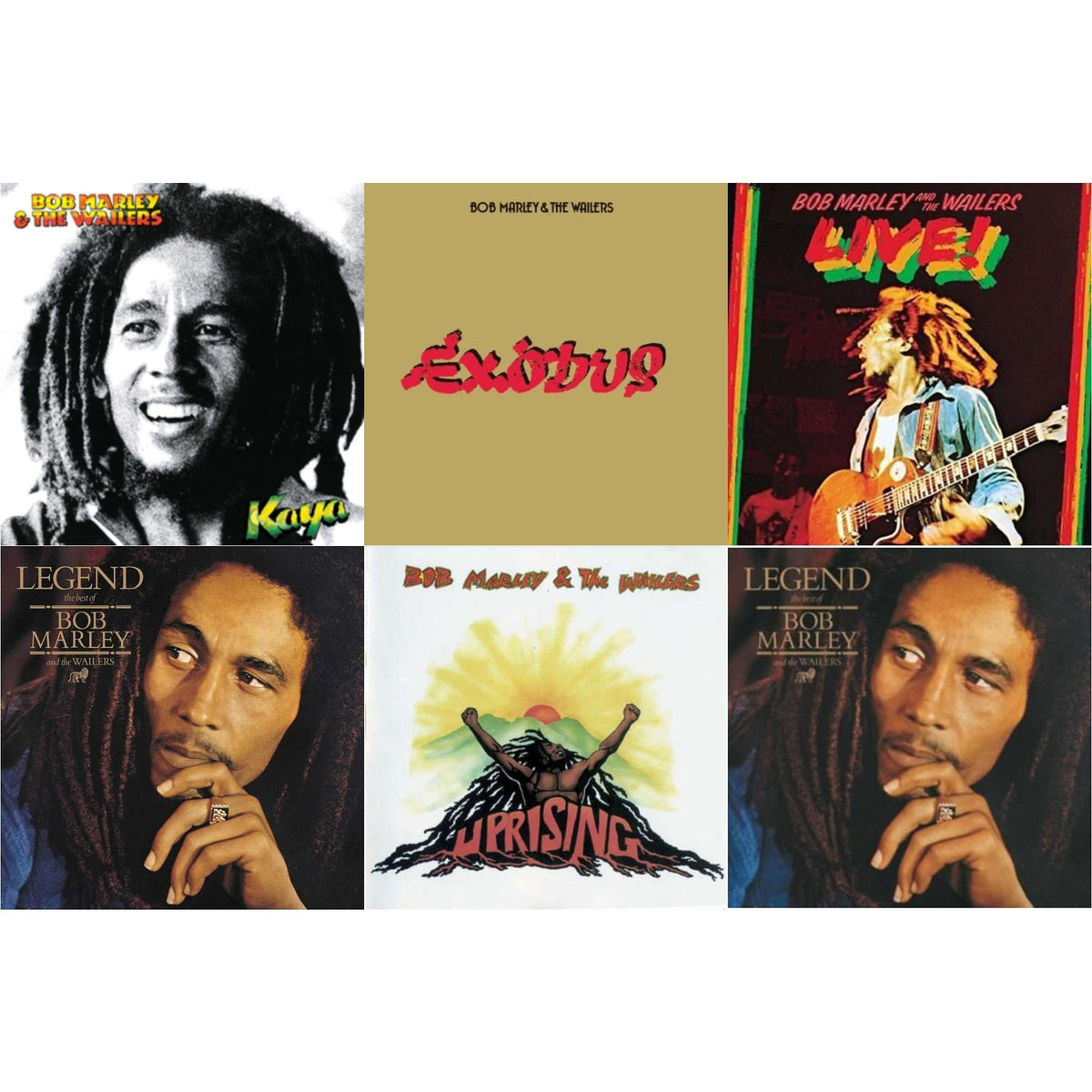 Legend & Legend - The Best Of Bob Marley & The Wailers (2LP) & Live (180G) & Exodus & Kaya & Uprising