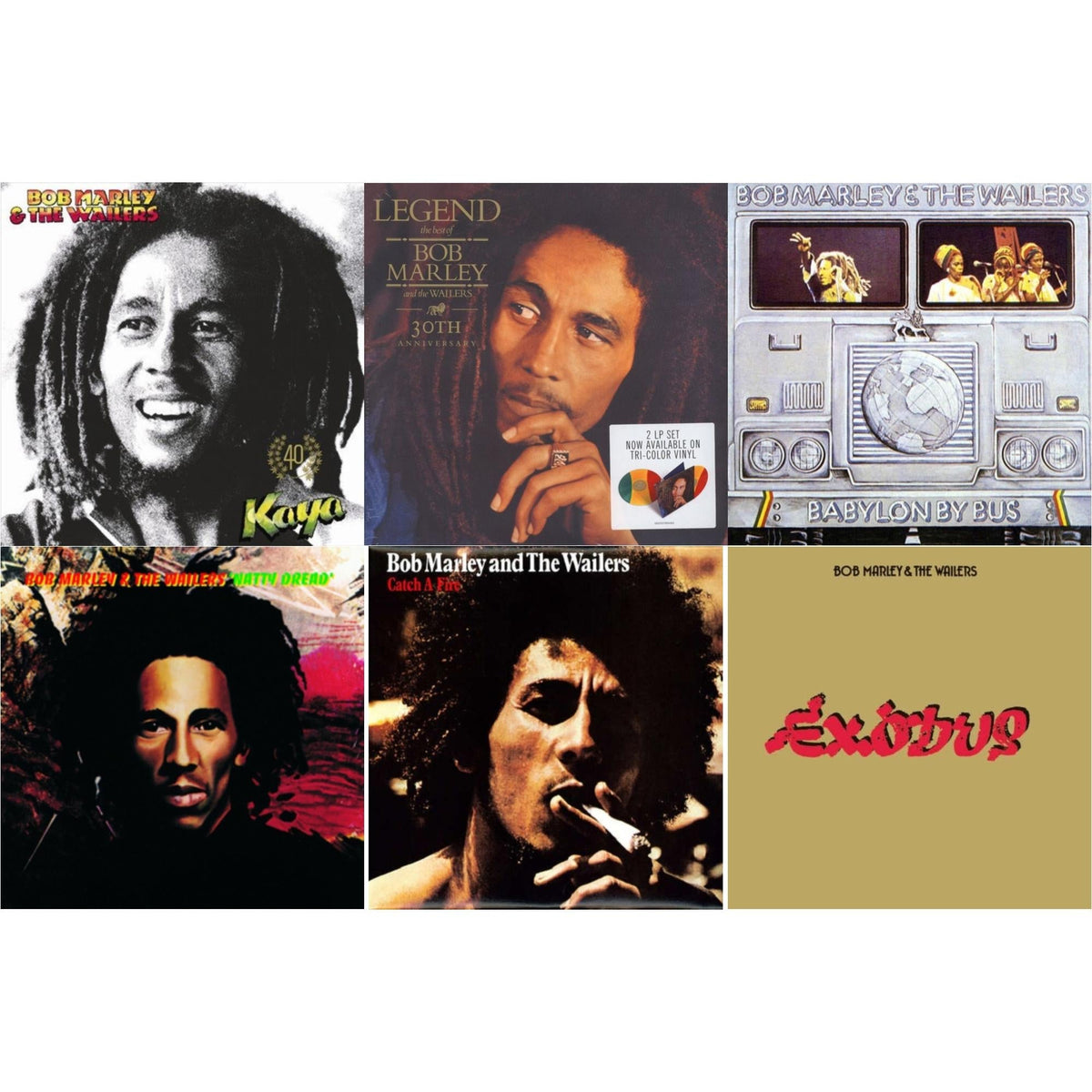Natty Dread (180G) & Catch A Fire & Legend (30Th Anniversary) & Exodus & Babylon By Bus & Kaya 40 (2LP)