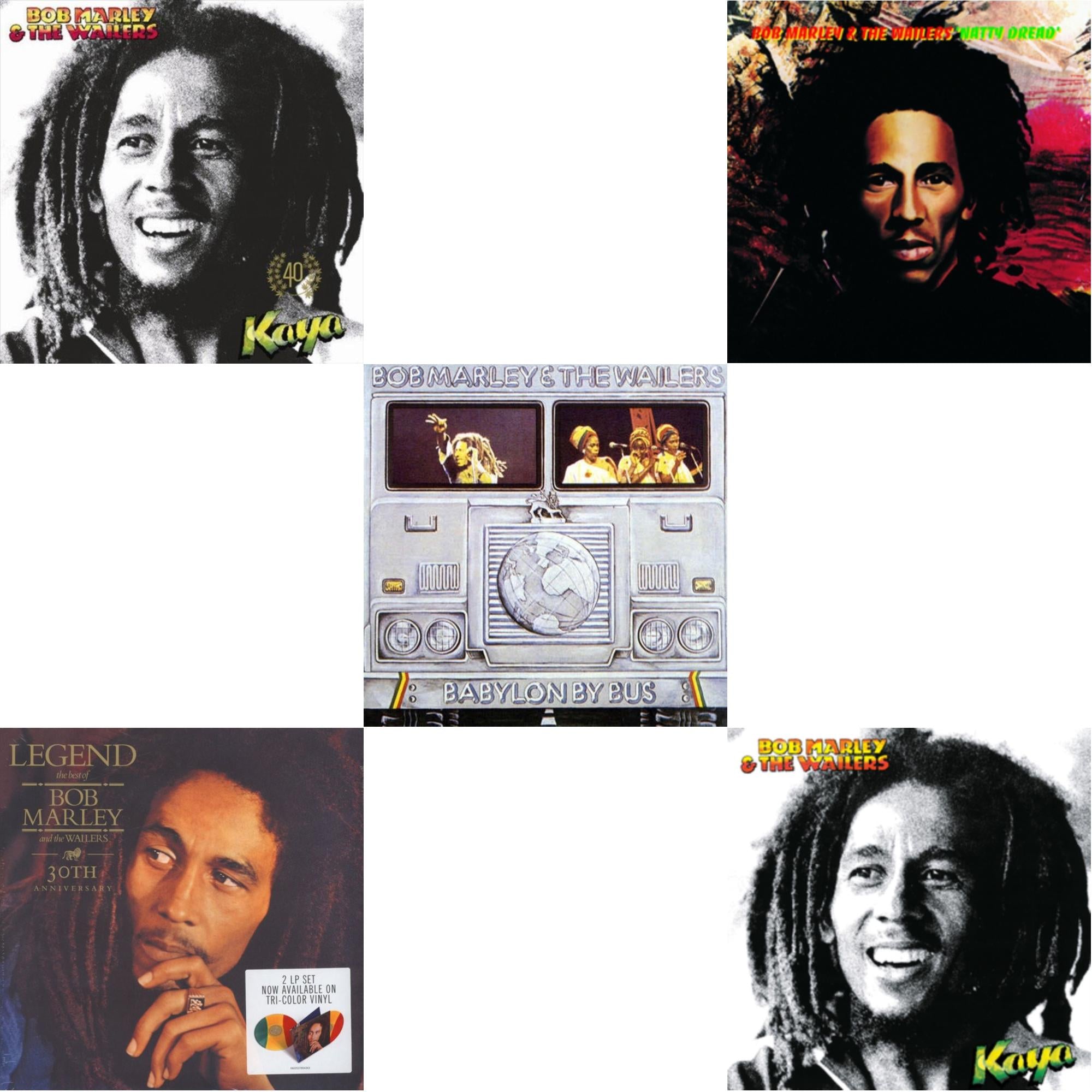 Natty Dread (180G) & Legend (30Th Anniversary) & Babylon By Bus & Kaya & Kaya 40 (2LP)