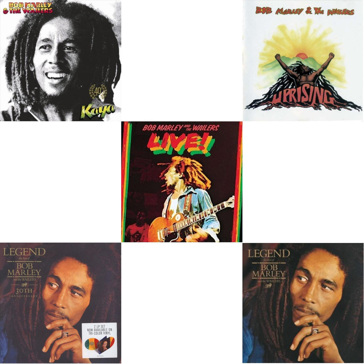 Legend & Legend (30Th Anniversary) & Live (180G) & Uprising & Kaya 40 (2LP)