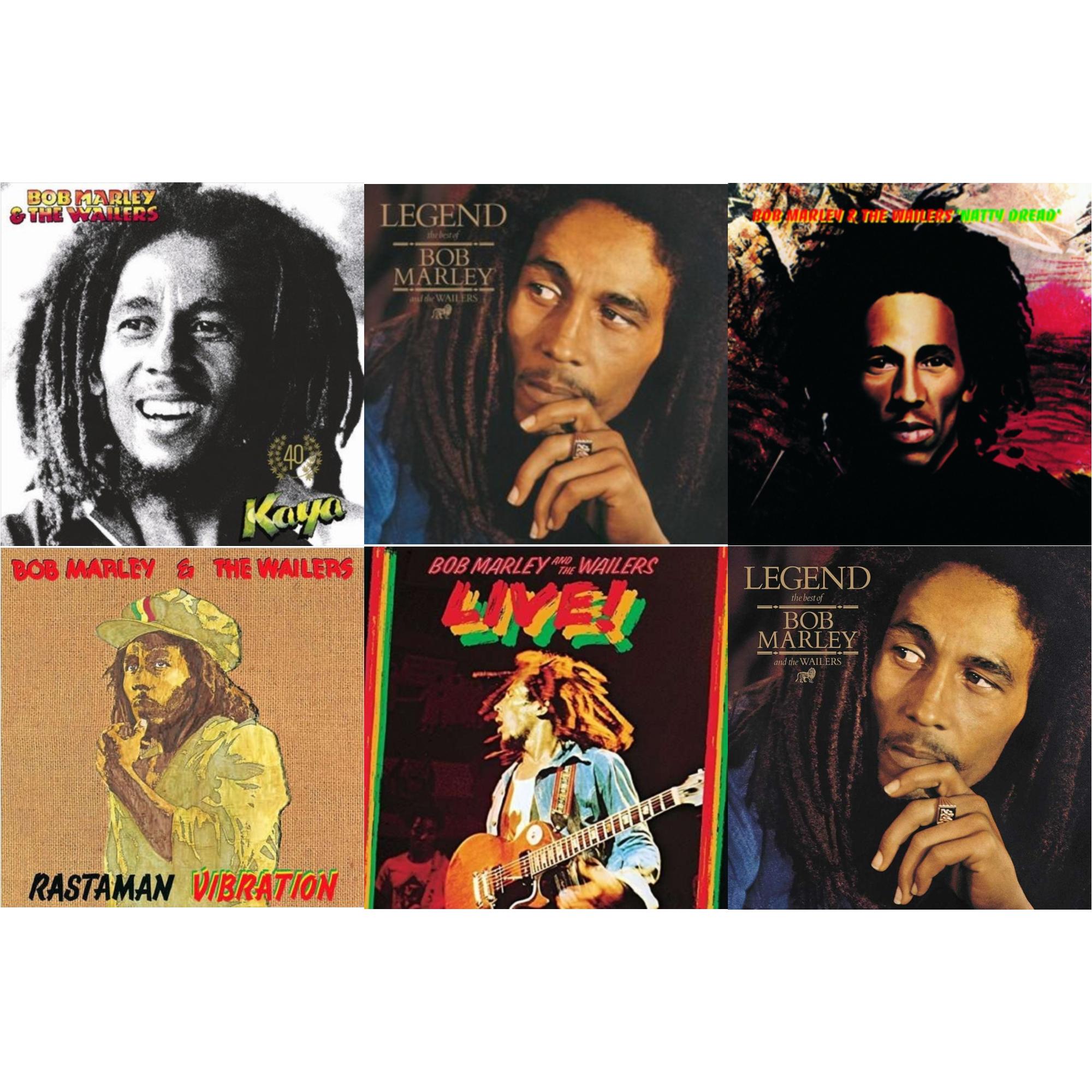 Legend & Natty Dread (180G) & Legend - The Best Of Bob Marley & The Wailers (2LP) & Live (180G) & Rastaman Vibration & Kaya 40 (2LP)