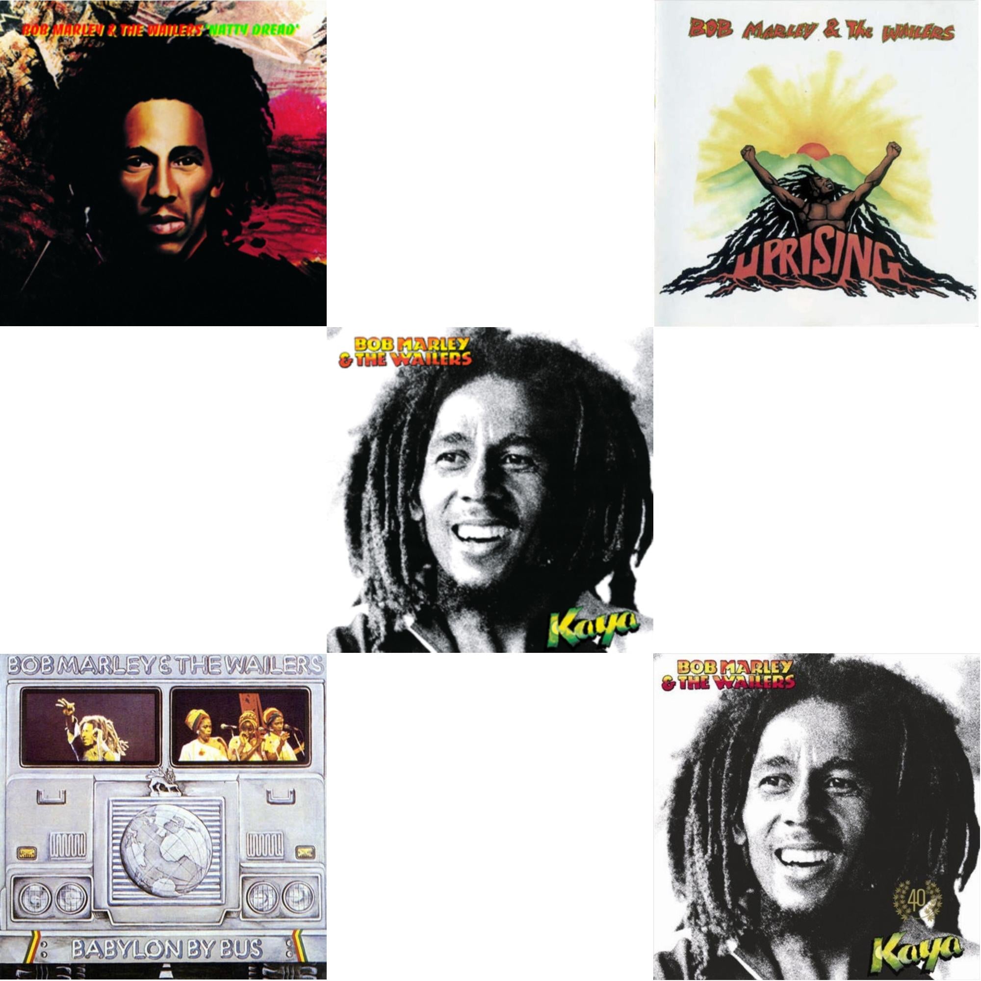 Natty Dread (180G) & Babylon By Bus & Kaya & Uprising & Kaya 40 (2LP)