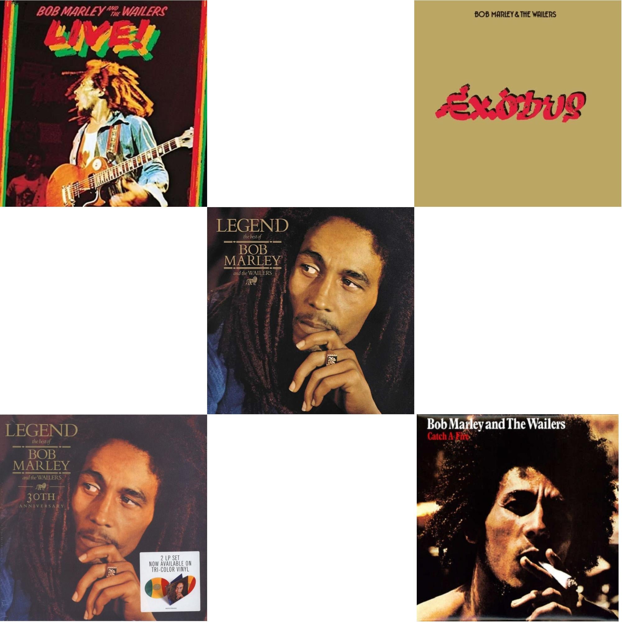 Catch A Fire & Legend - The Best Of Bob Marley & The Wailers (2LP) & Legend (30Th Anniversary) & Live (180G) & Exodus