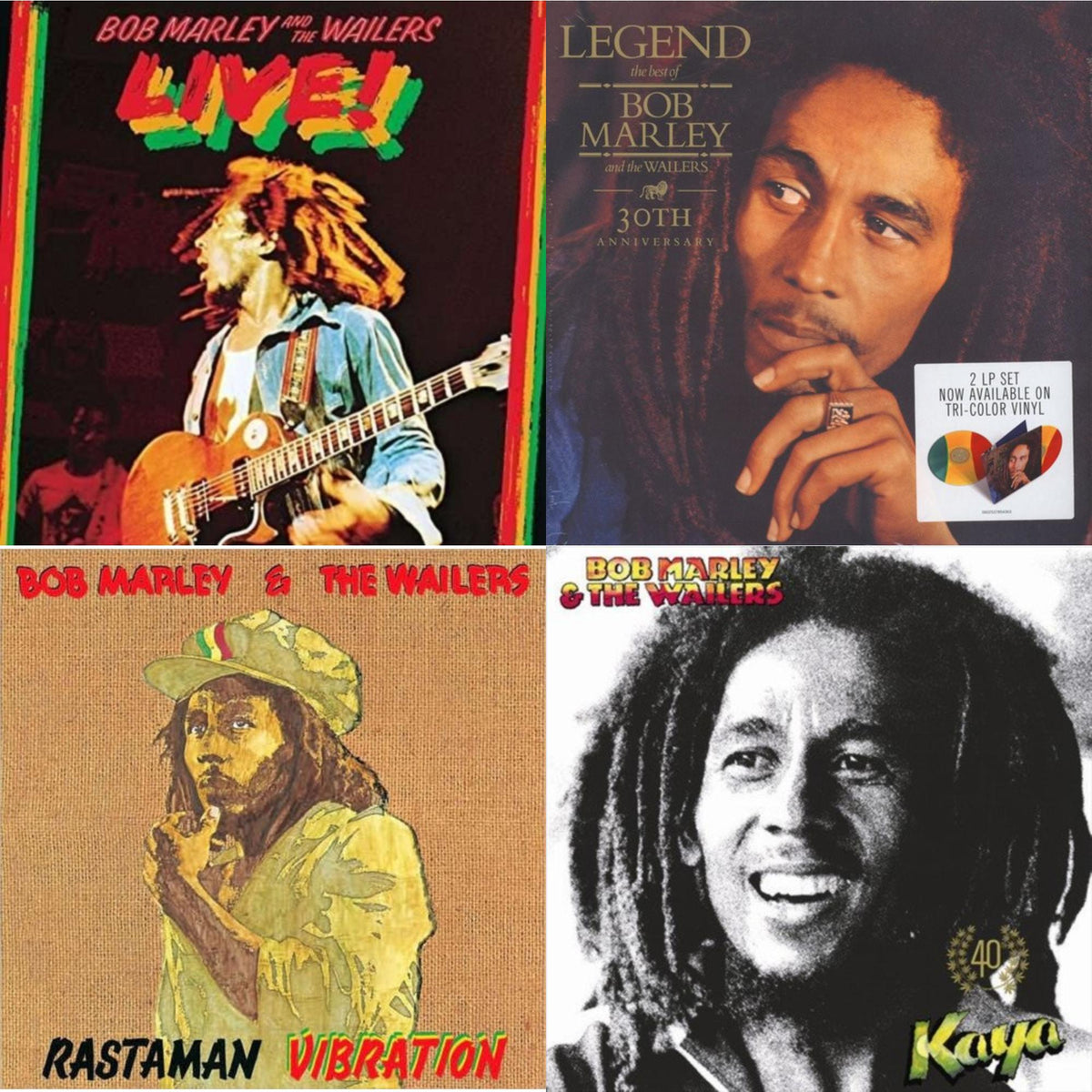 Legend (30Th Anniversary) & Live (180G) & Rastaman Vibration & Kaya 40 (2LP)