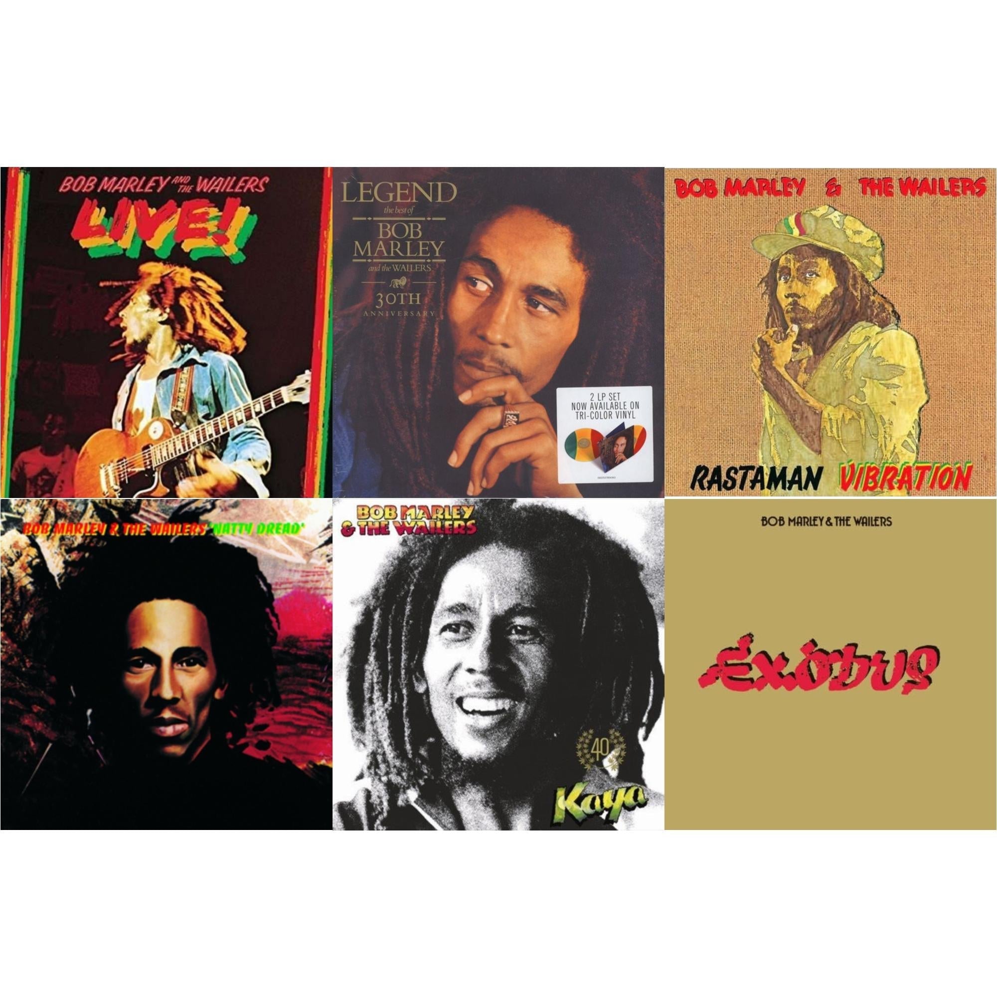 Natty Dread (180G) & Legend (30Th Anniversary) & Live (180G) & Rastaman Vibration & Exodus & Kaya 40 (2LP)