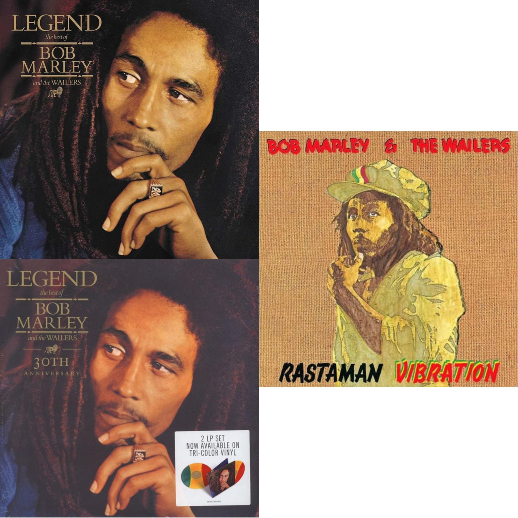 Legend - The Best Of Bob Marley & The Wailers (2LP) & Legend (30Th Anniversary) & Rastaman Vibration