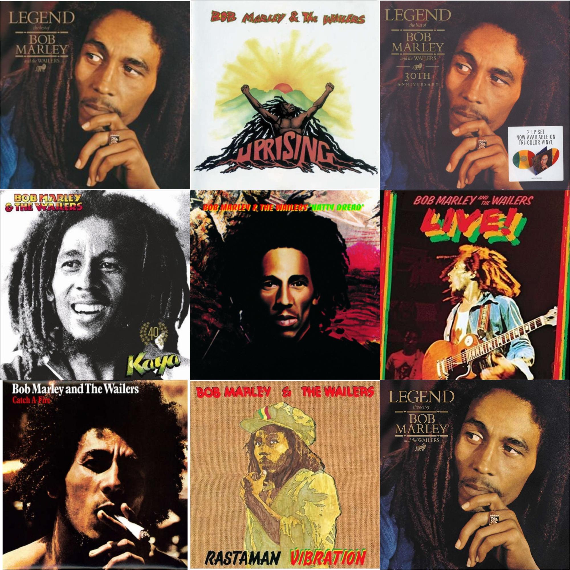 Legend & Natty Dread (180G) & Catch A Fire & Legend - The Best Of Bob Marley & The Wailers (2LP) & Legend (30Th Anniversary) & Live (180G) & Rastaman Vibration & Uprising & Kaya 40 (2LP)