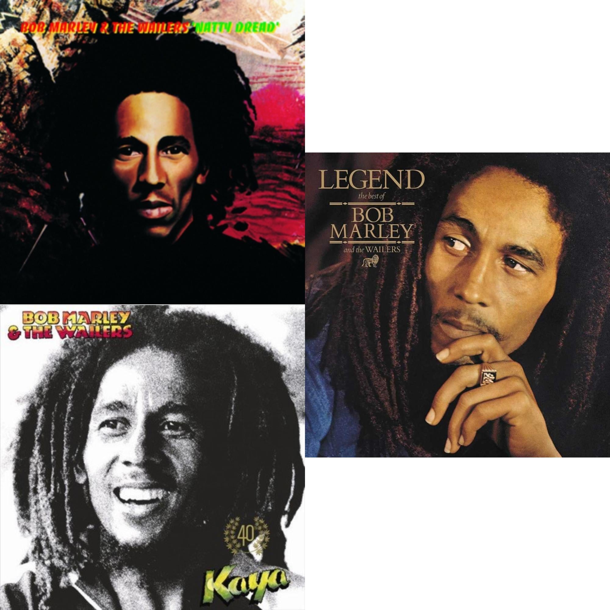 Natty Dread (180G) & Legend - The Best Of Bob Marley & The Wailers (2LP) & Kaya 40 (2LP)