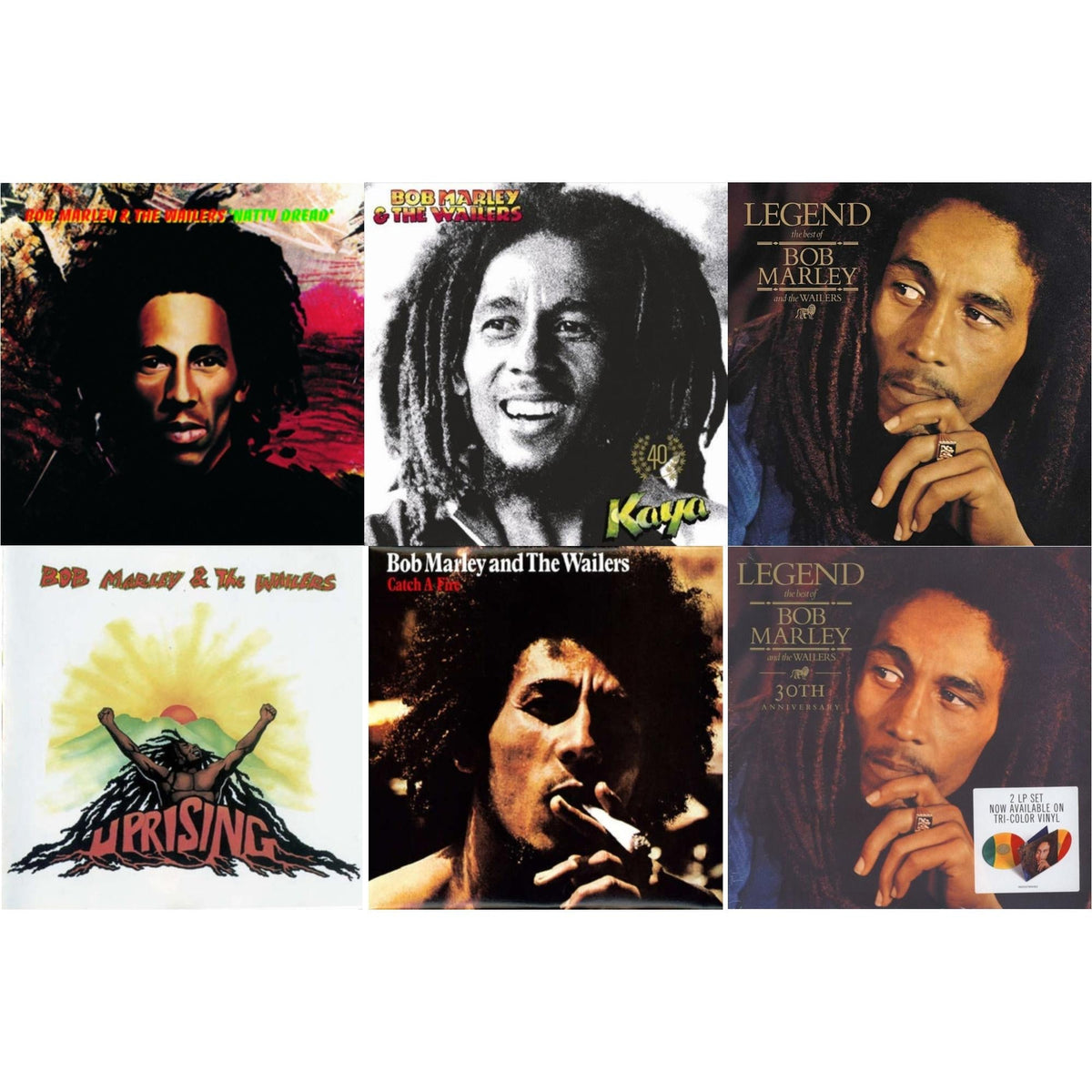 Natty Dread (180G) & Catch A Fire & Legend - The Best Of Bob Marley & The Wailers (2LP) & Legend (30Th Anniversary) & Uprising & Kaya 40 (2LP)