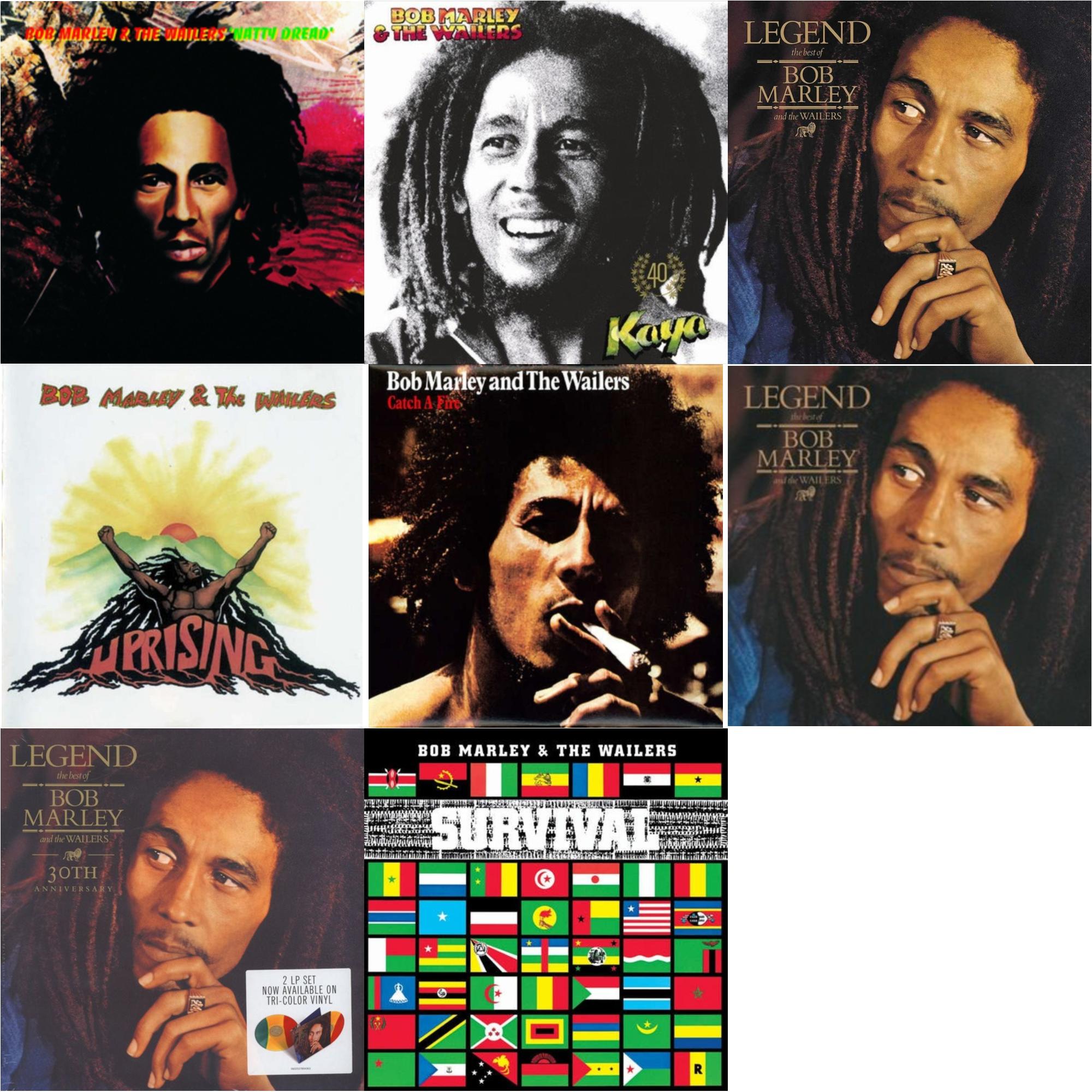 Legend & Natty Dread (180G) & Catch A Fire & Legend - The Best Of Bob Marley & The Wailers (2LP) & Legend (30Th Anniversary) & Survival (180G) & Uprising & Kaya 40 (2LP)