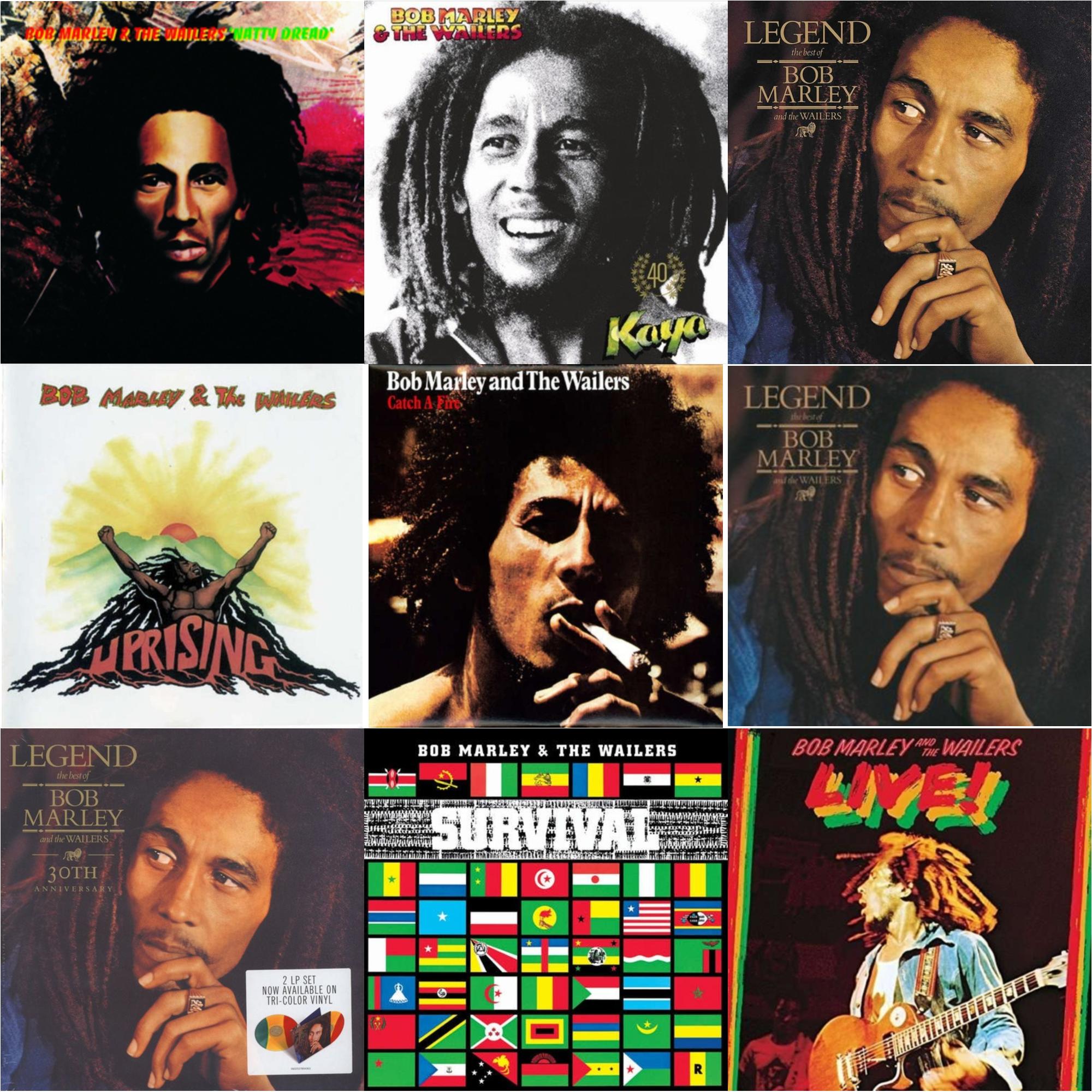 Legend & Natty Dread (180G) & Catch A Fire & Legend - The Best Of Bob Marley & The Wailers (2LP) & Legend (30Th Anniversary) & Live (180G) & Survival (180G) & Uprising & Kaya 40 (2LP)