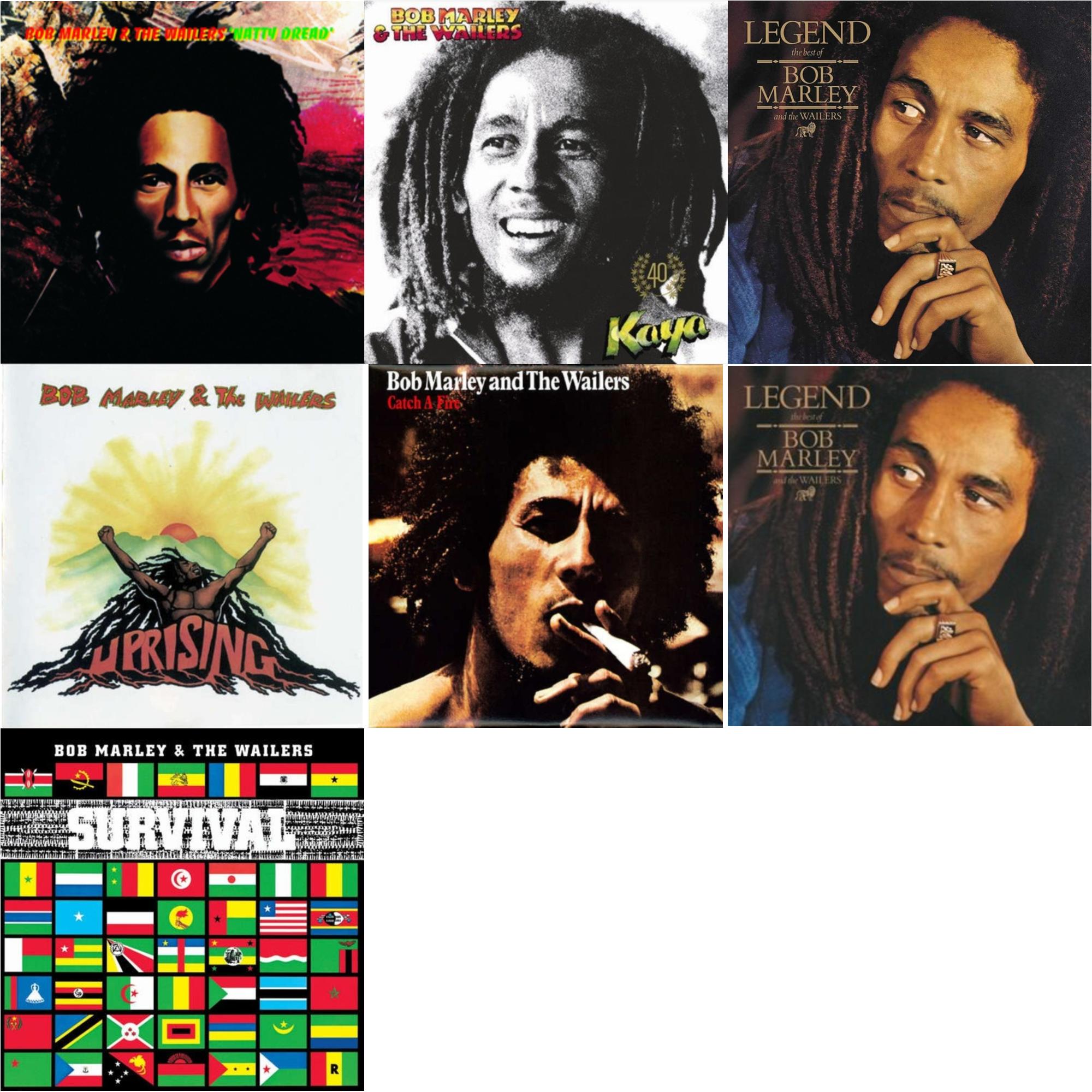 Legend & Natty Dread (180G) & Catch A Fire & Legend - The Best Of Bob Marley & The Wailers (2LP) & Survival (180G) & Uprising & Kaya 40 (2LP)