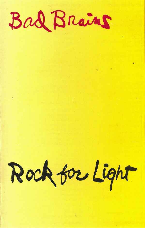 Bad Brains - Rock For Light (Yellow Cassette) Cassette Tape