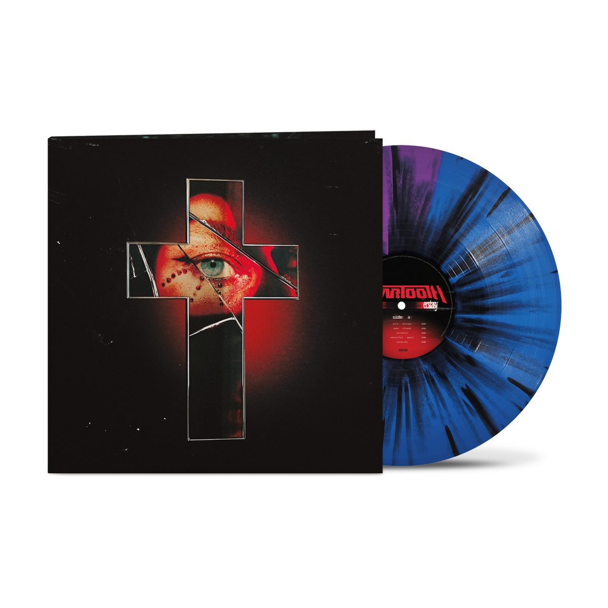 Beartooth - Pure Ecstasy LP (Exclusive - Limited to 500, Half Blue/Half Purple with Black Splatter Vinyl) Vinyl Record