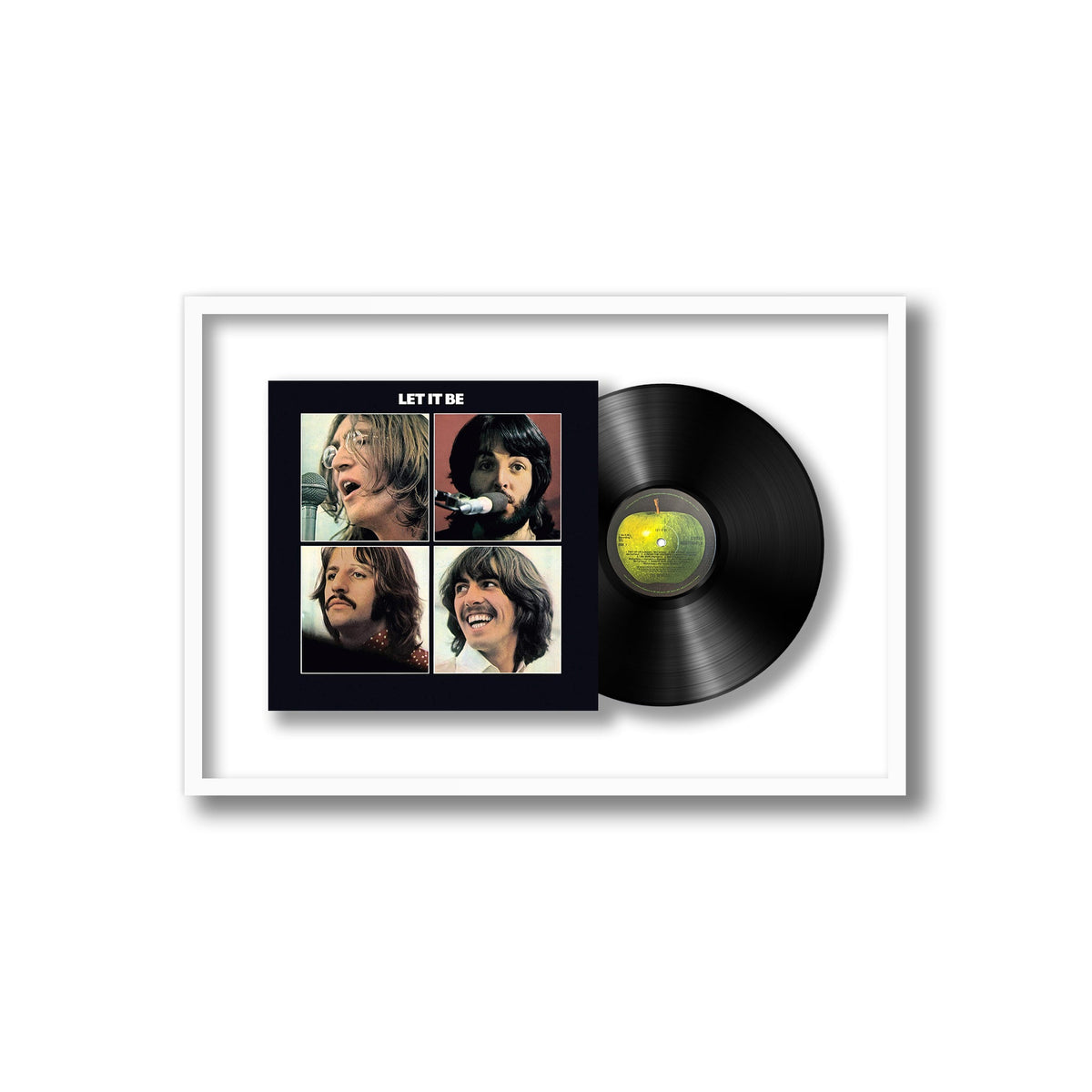 The Beatles - Let It Be - Framed Vinyl Record