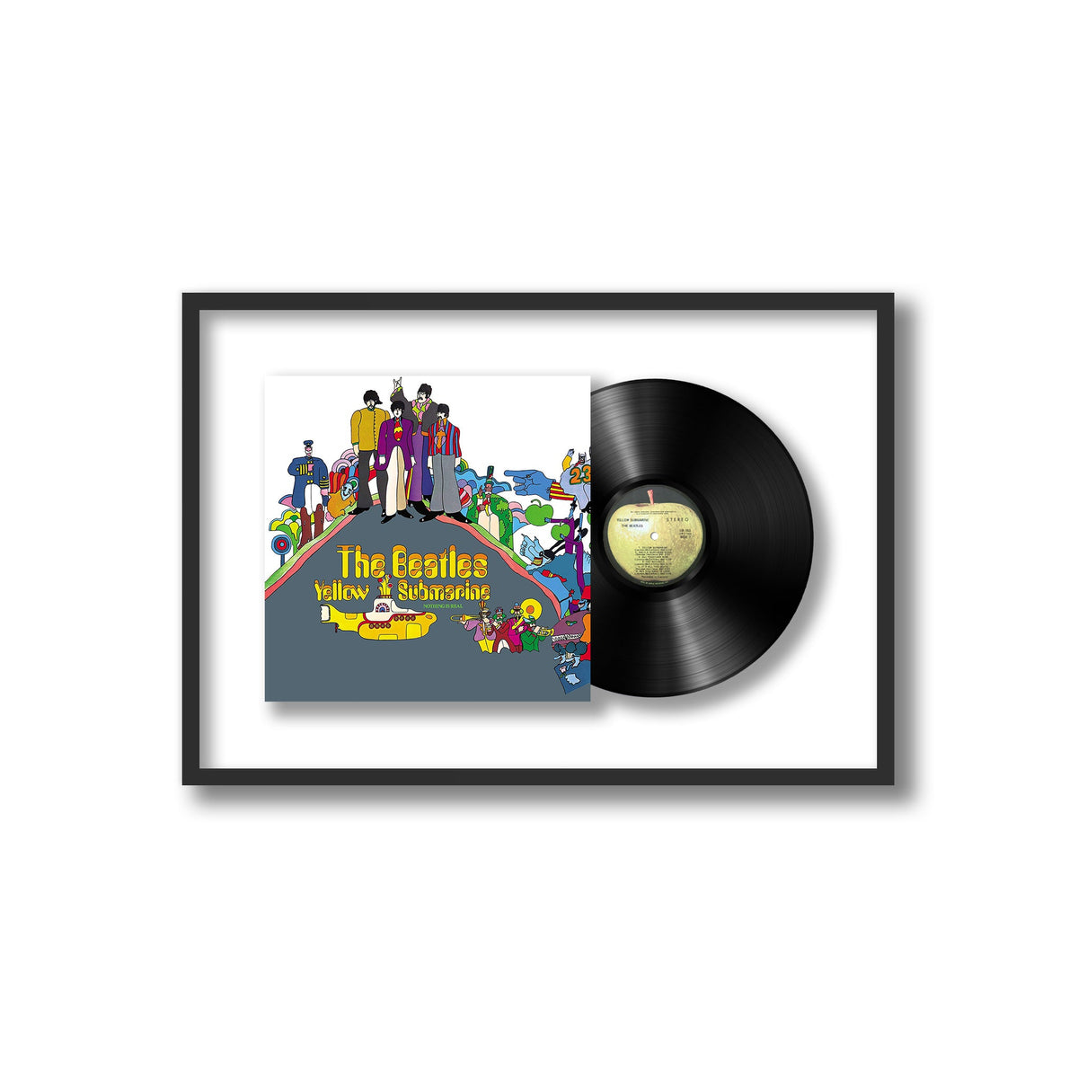 The Beatles - Yellow Submarine - Framed Vinyl Record