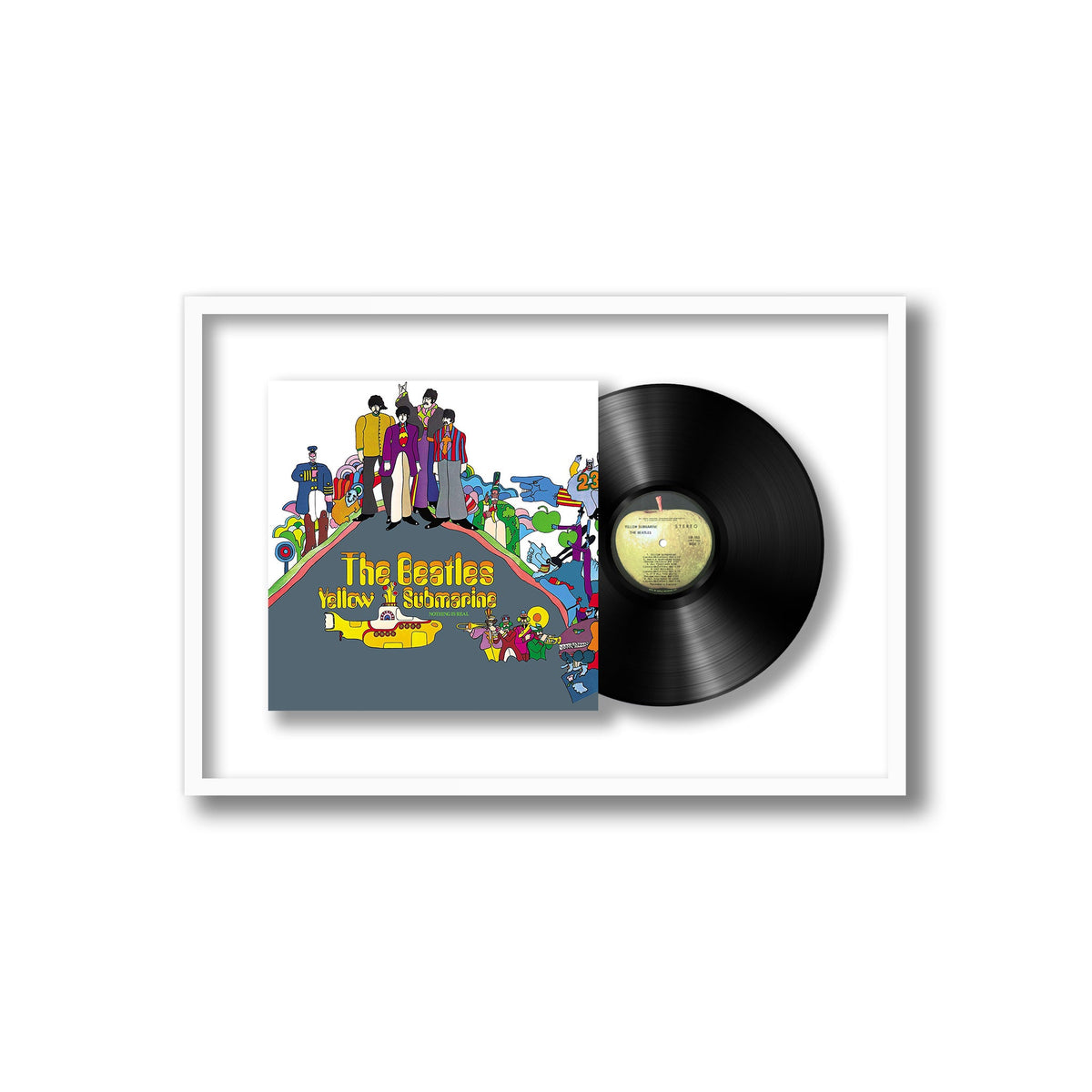 The Beatles - Yellow Submarine - Framed Vinyl Record