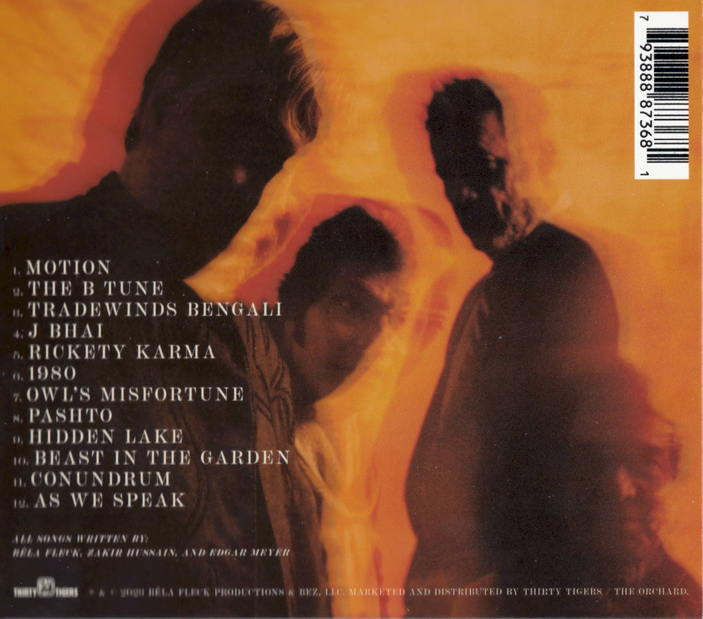 Béla Fleck, Zakir Hussain, Edgar Meyer, feat. Rakesh Chaurasia – As We Speak Music CD