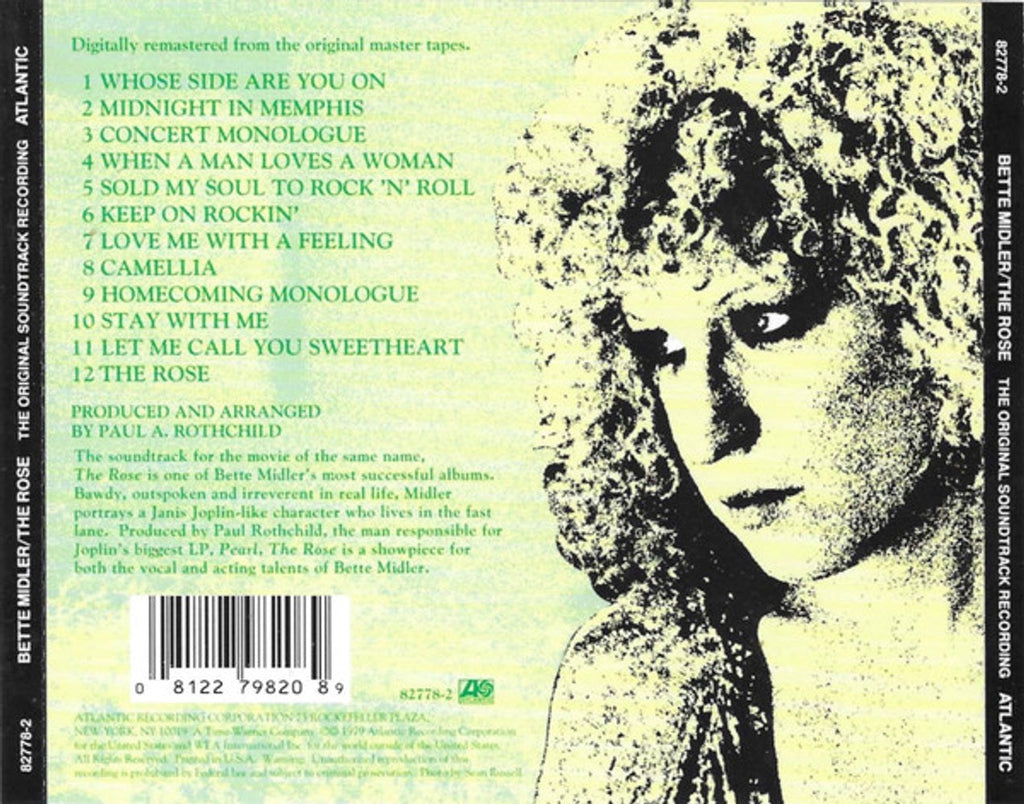Bette Midler – The Rose Music CD